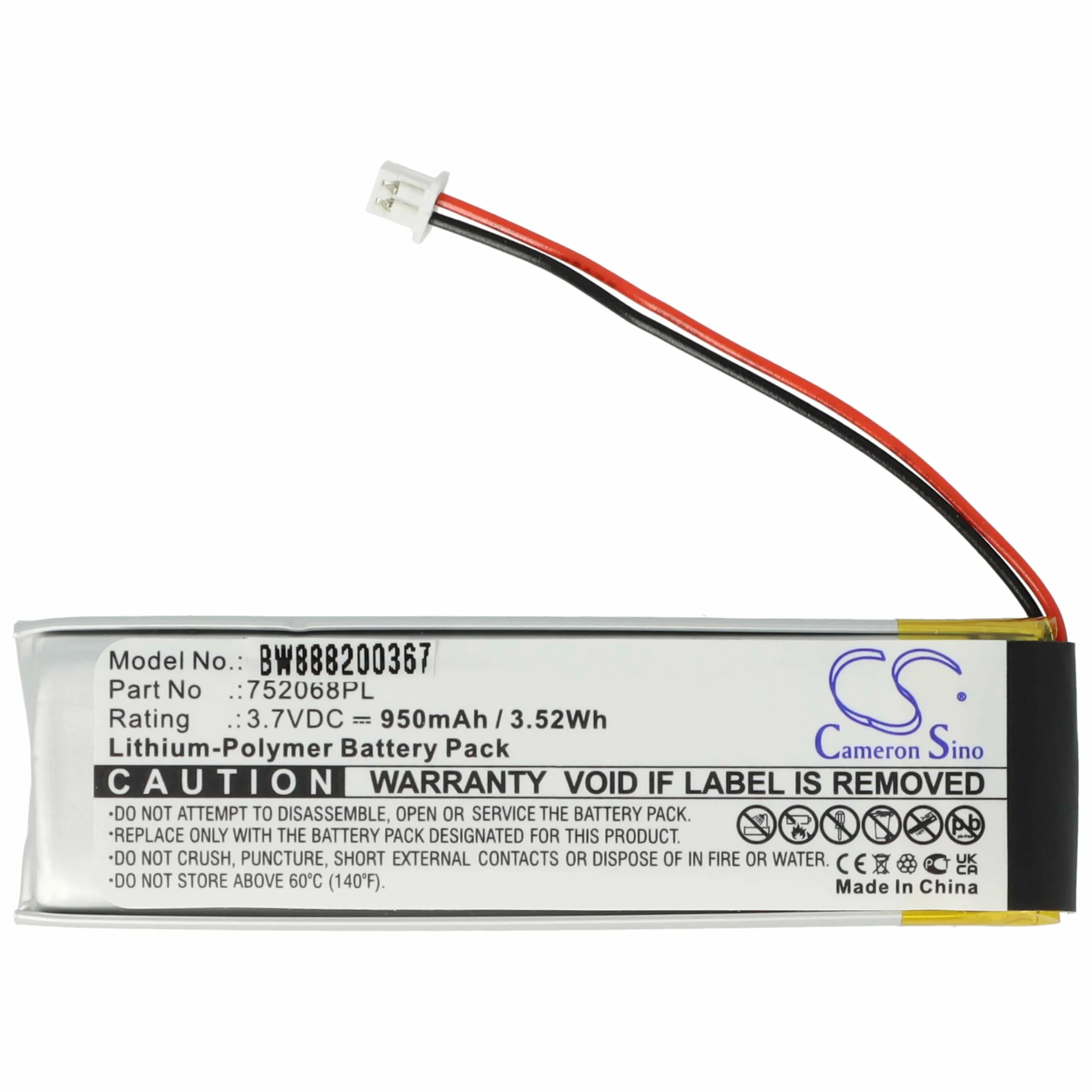 vhbw 2x batteria compatibile con Midland BT Next, BTFM, BTX1 FM, BTX2, BTX1, BTX2 FM (950mAh, 3,7V, Li-Poly)