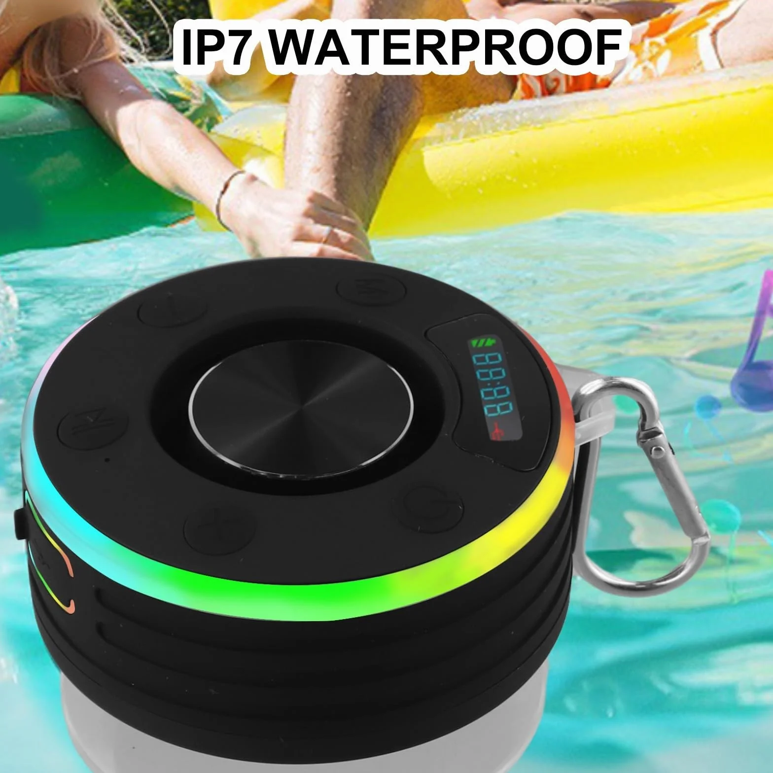 Altoparlante da doccia IPX7 BT 5.3 Radio FM impermeabile