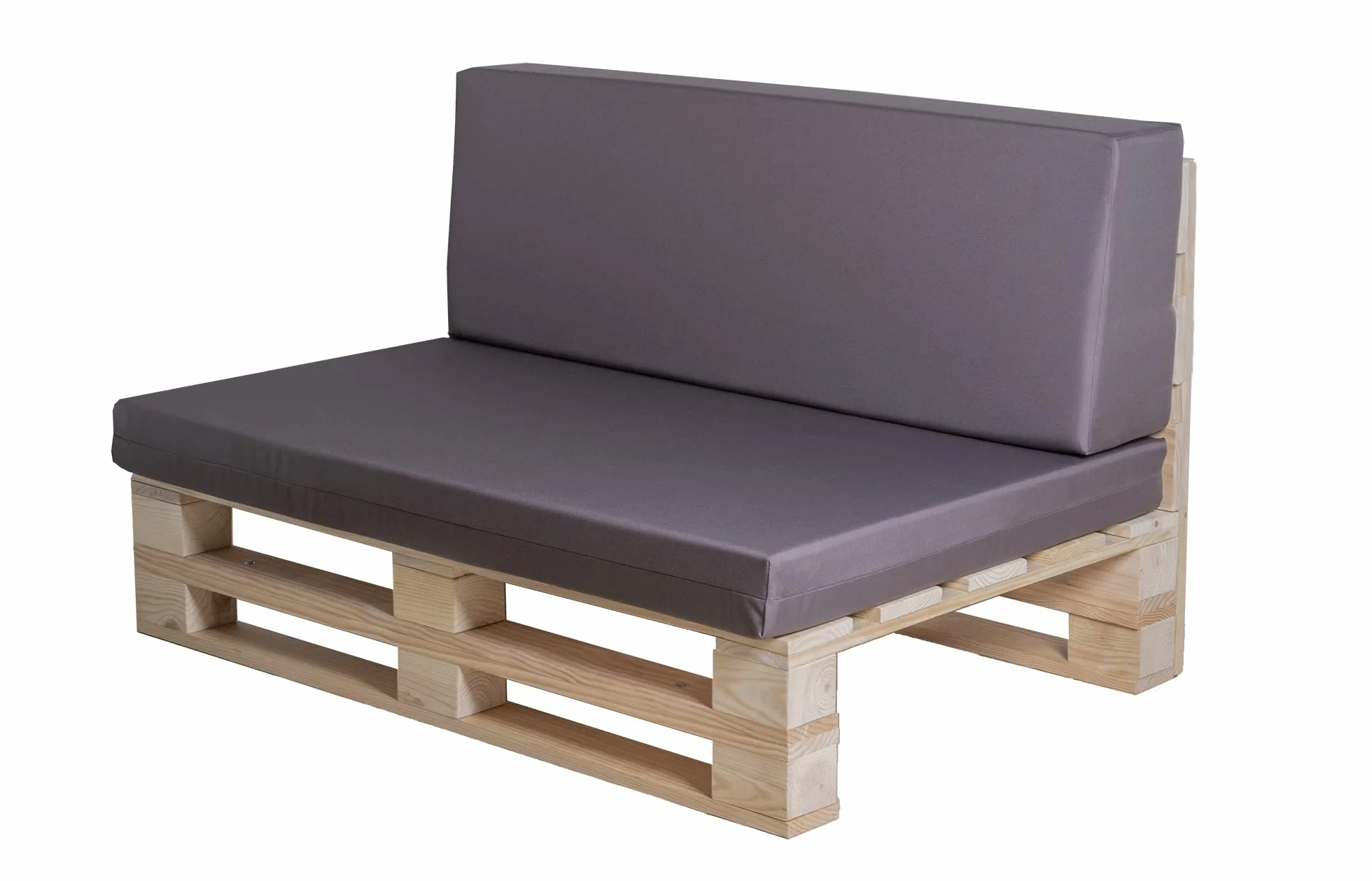 Cuscini in tessuto impermeabile per divano con pallet (seduta + schienale, cachi, 100 x 60 cm)