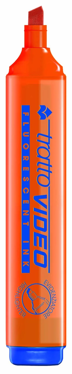 Tratto Video Evidenziatore Fluo Punta scalpello 8pz