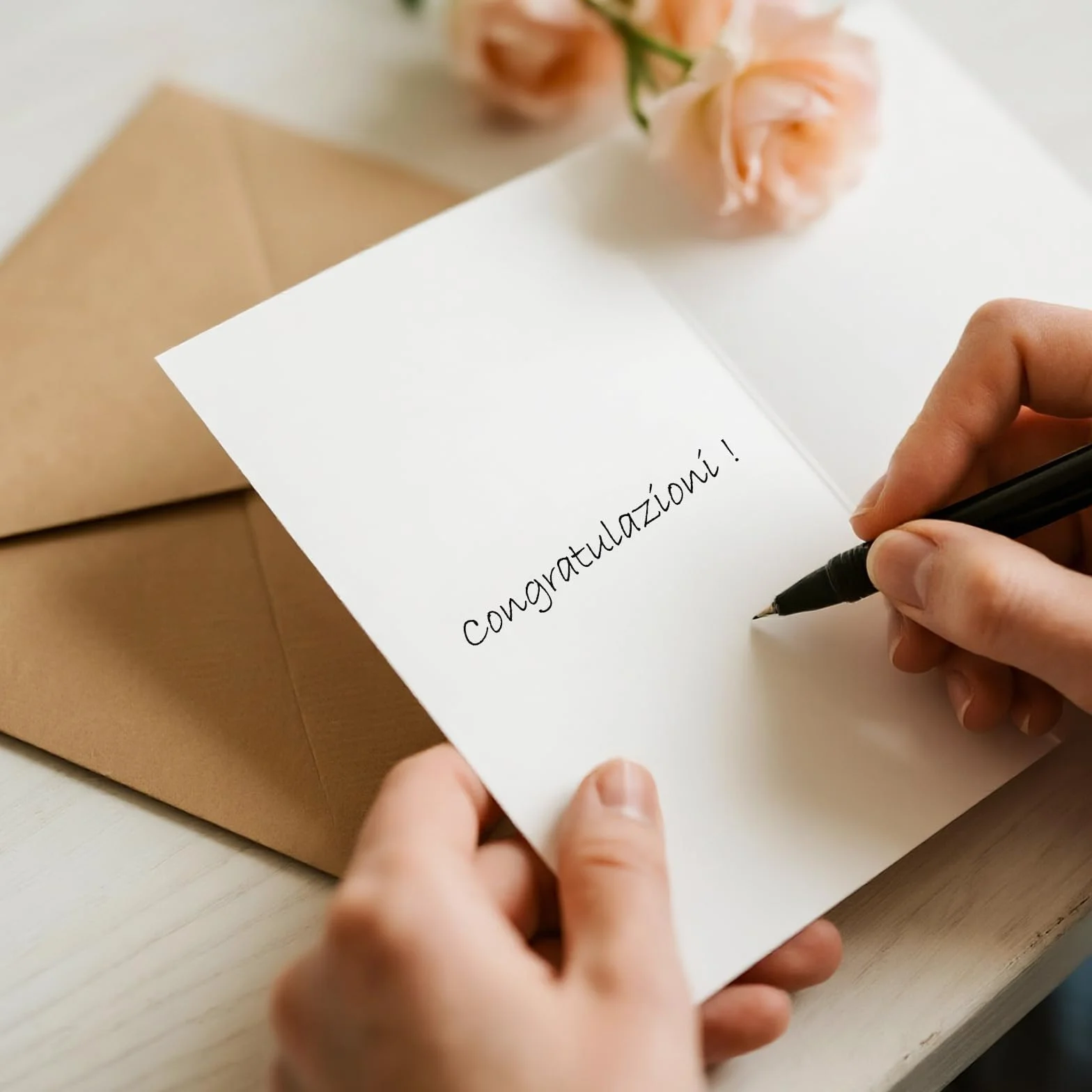 Biglietto Auguri Matrimonio con Busta