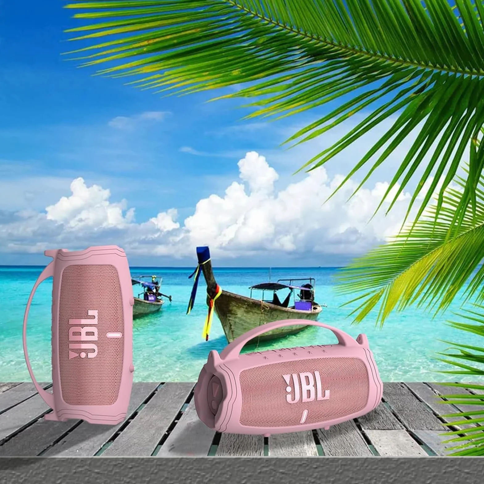 Custodia in silicone per altoparlante Bluetooth portatile JBL Charge 4/Charge 5, custodia accessori