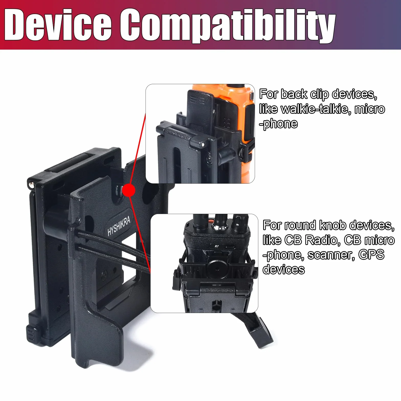Clip universale da cintura fondina radio MOLLE supporto tattico per Baofeng Motorola Midland Kenwood Walkie-talkie