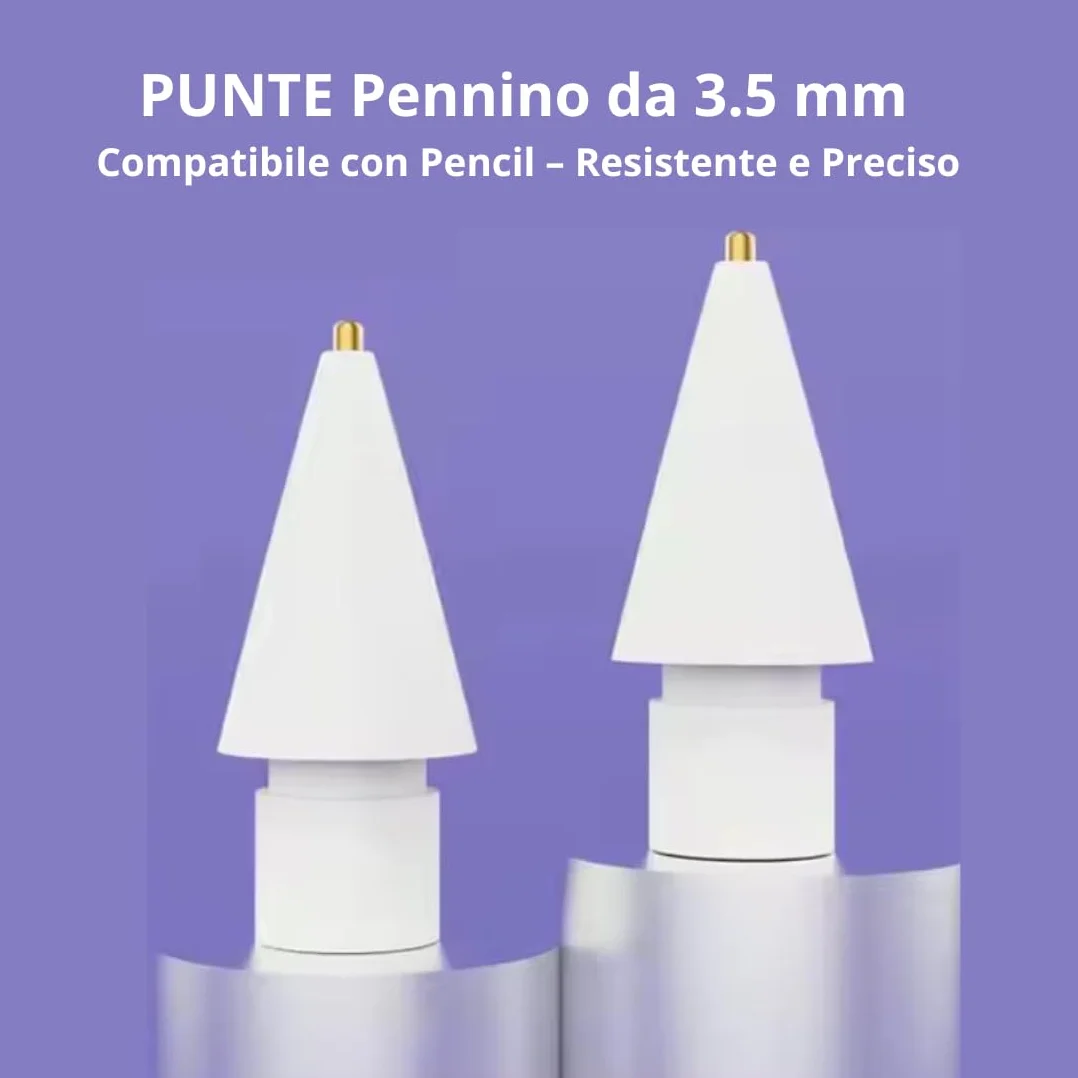 Punte Ricambio Compatibili con Apple Pencil Pro, USB-C, 1ª e 2ª Generazione, Alta Sensibilità e Precisione