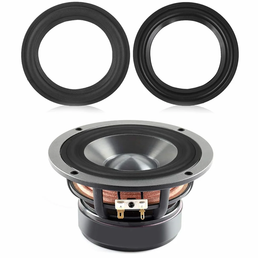 Yosoo Health Gear Bordo in Gomma per Altoparlante 4/5 Pollici Sostituzione Anelli Surround in Schiuma Parti di Riparazione