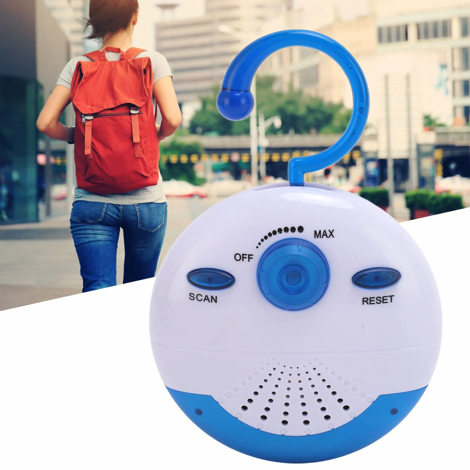 Mini radio da doccia impermeabile FM portatile con altoparlante e antenna integrati batteria lunga durata