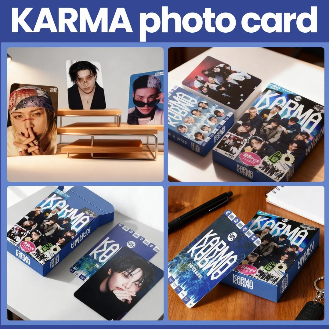 SK KARMA 95 Pezzi Foto Carte Adesivi Album Fan Regalo