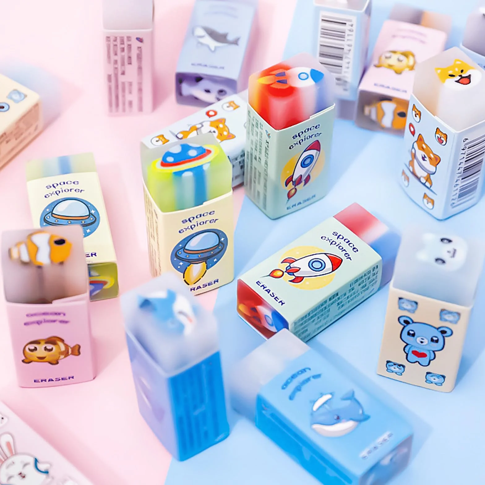 Kawaii Gomme Cancellare 18 Pezzo, Gomme Creative, Regali Studenti, Bomboniere, Premi Compiti