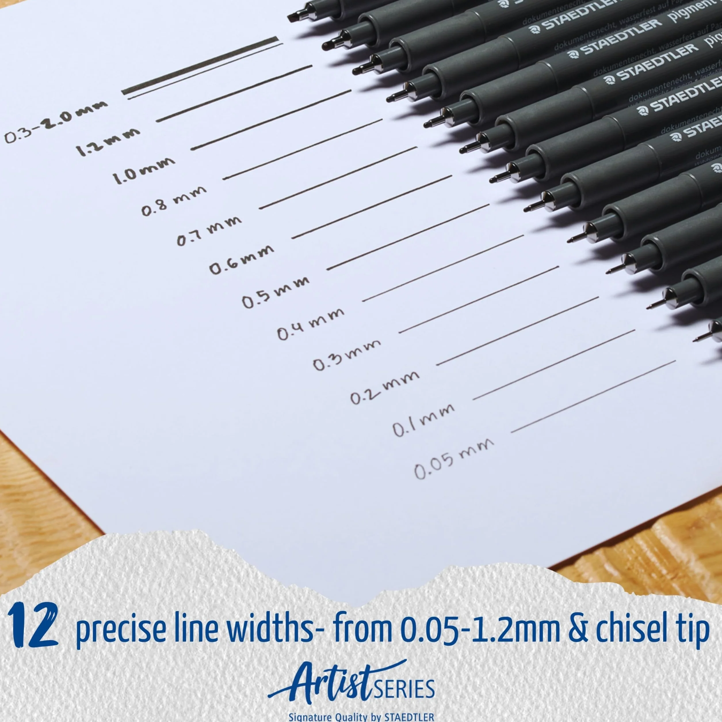 Staedtler pigment liner 5+1 Set 308 SB6P Pennarello punta fine Nero 0.05-0.8 mm 6 pz