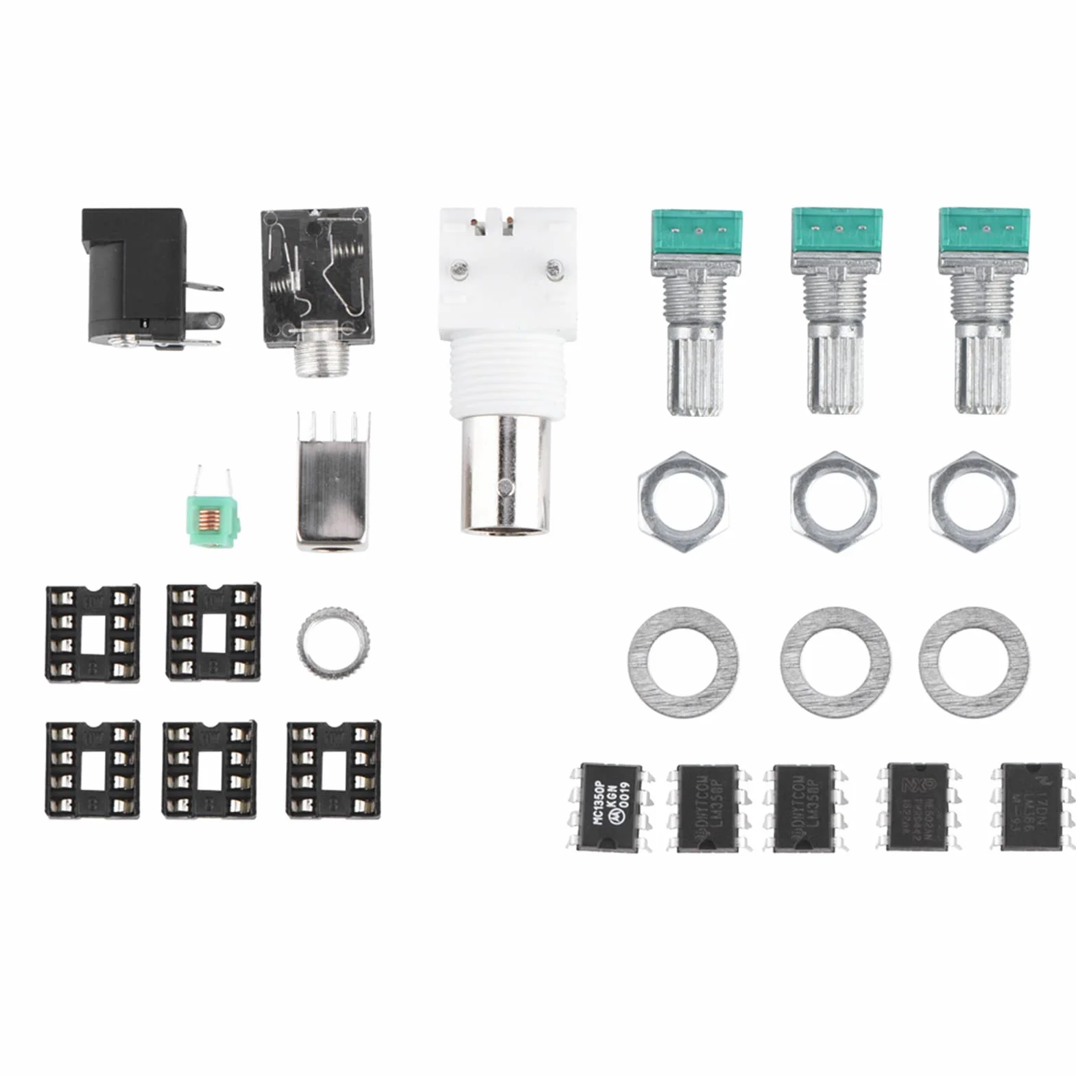 Kit Ricevitore Radio Airband Fai-da-te 118-136 MHz AM Alta Sensibilità per Appassionati di Aerei PCB Verde 9,2x7,5 Cm