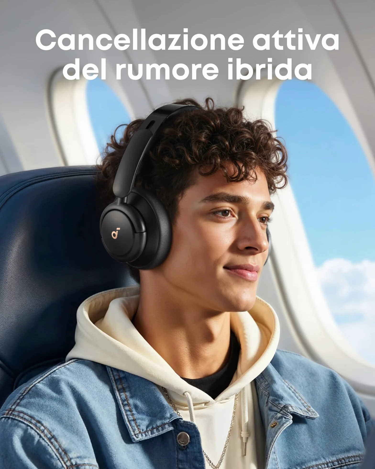 Soundcore by Anker Q30 Cuffie Bluetooth Cancellazione Rumore Attiva, Hi-Res Audio, 40 Ore, Multipunto