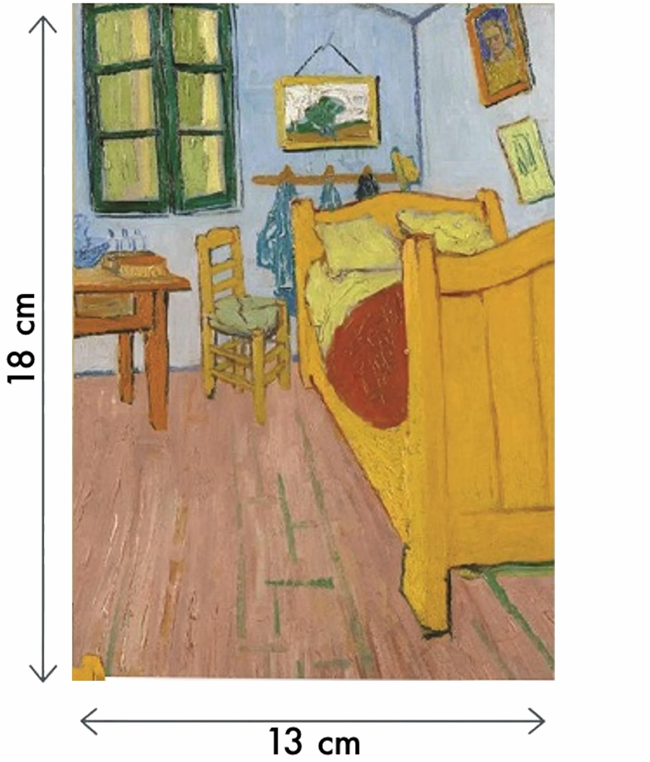 Van Gogh The Bedroom Pop-Up Biglietto regalo 3D per compleanno ricorrenze con busta