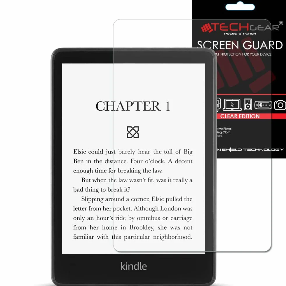 TECHGEAR Pellicola protettiva per Amazon Kindle Paperwhite 5 / Paperwhite Signature / Paperwhite Kids 6,8" (2021/11a generazione)