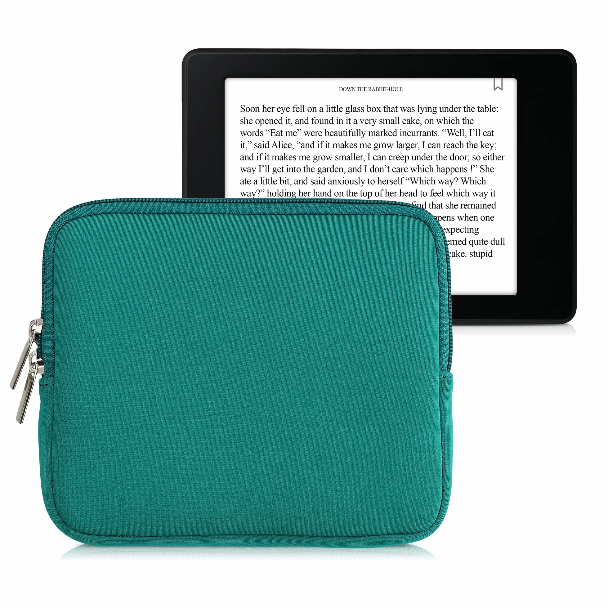 kwmobile Custodia Universale per eReader in Neoprene 17,5 x 14,7 x 1 cm con Chiusura a Zip
