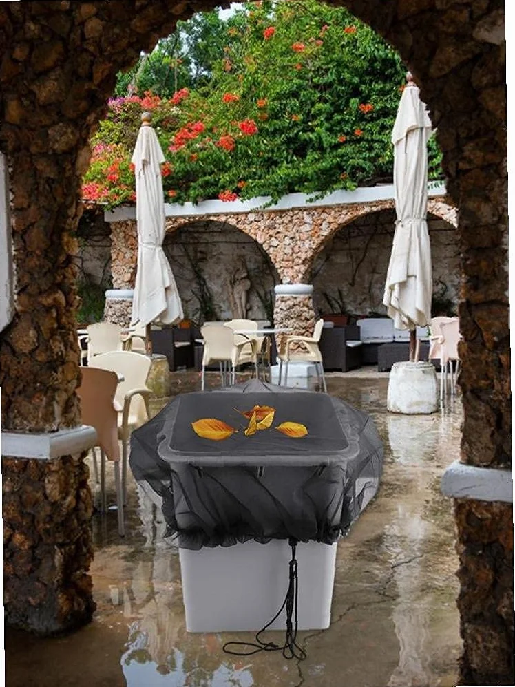 Regolabile Rain Barrel Net Mesh Cover Weather Water Butt
