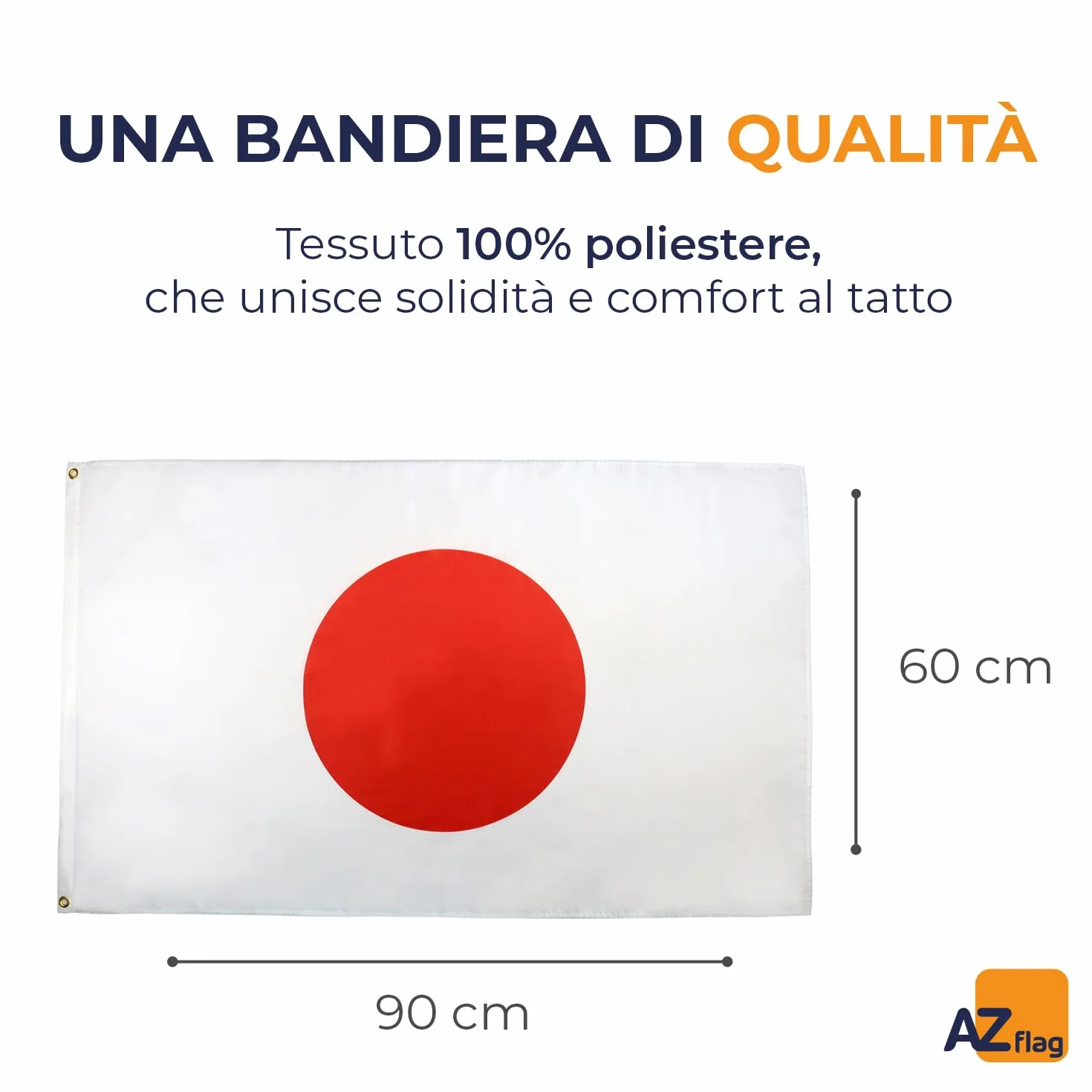 AZ FLAG Bandiera Giappone 90x60cm Poliestere Bandiera Giapponese