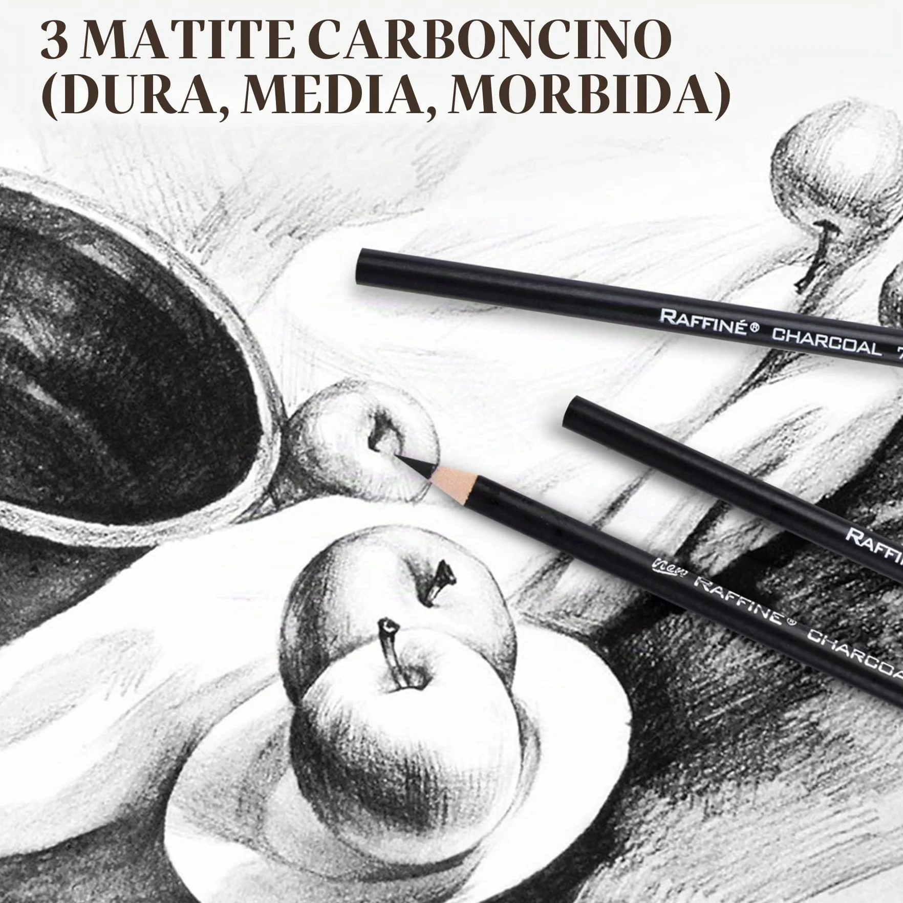 Cooja Set da Disegno e Schizzo 29 Pezzi, Kit Materiale per Artisti con Matite Grafite e Carboncino