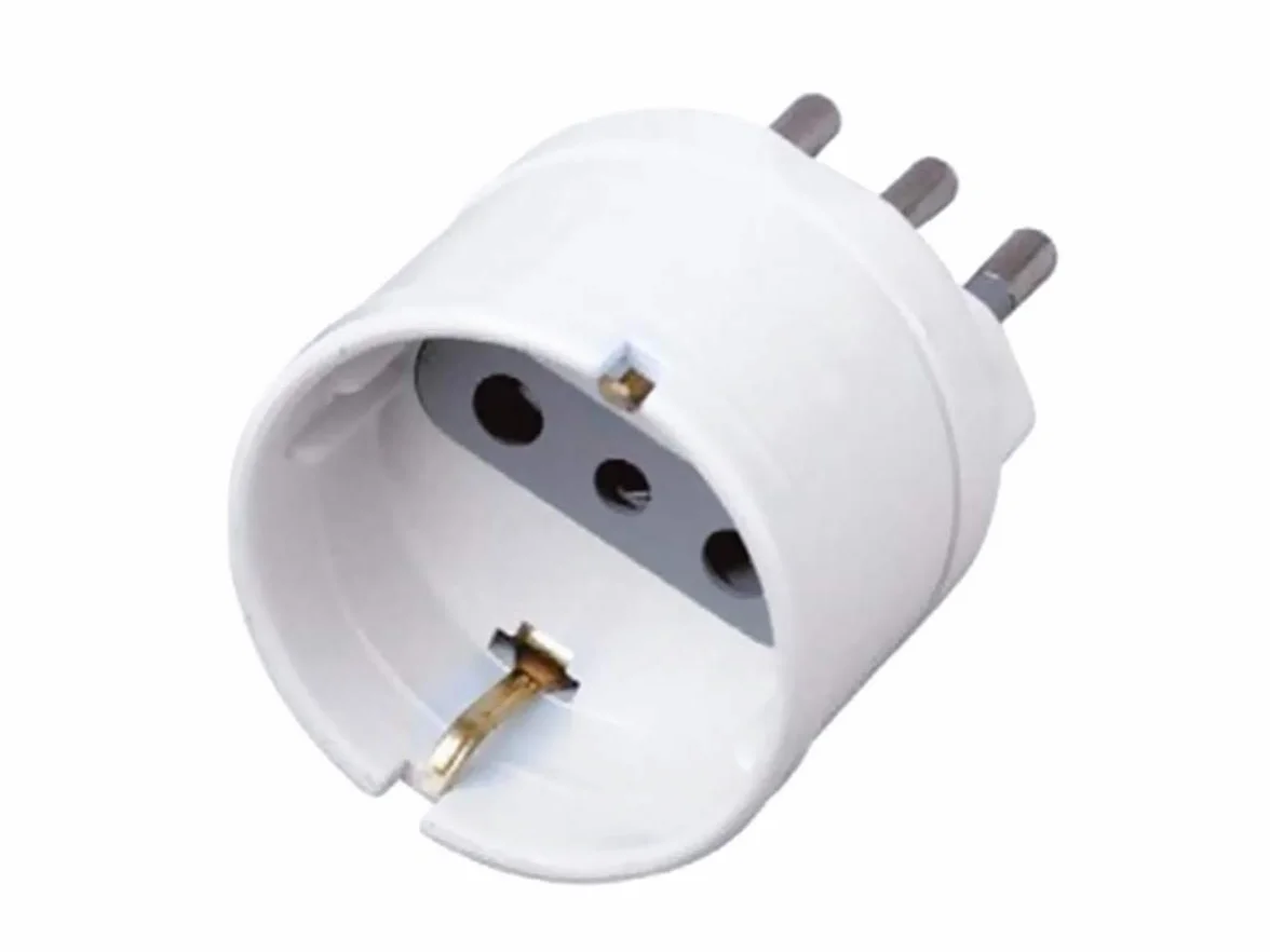 Adattatore Schuko 6 Pezzi, Spina Elettrica 1500W 250V 10A Bianco