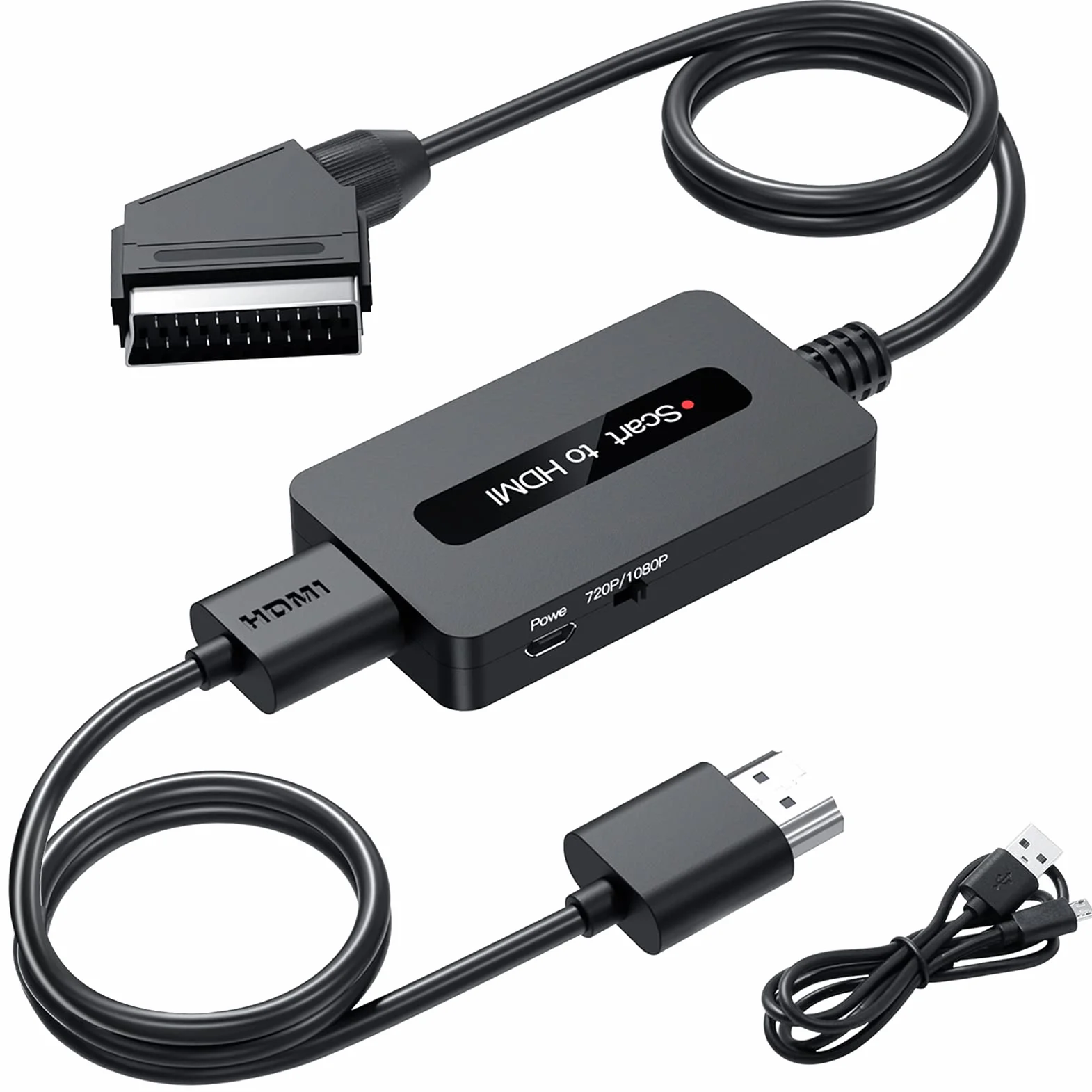 Convertitore Scart a HDMI Maschio per Sky DVD STB HDTV