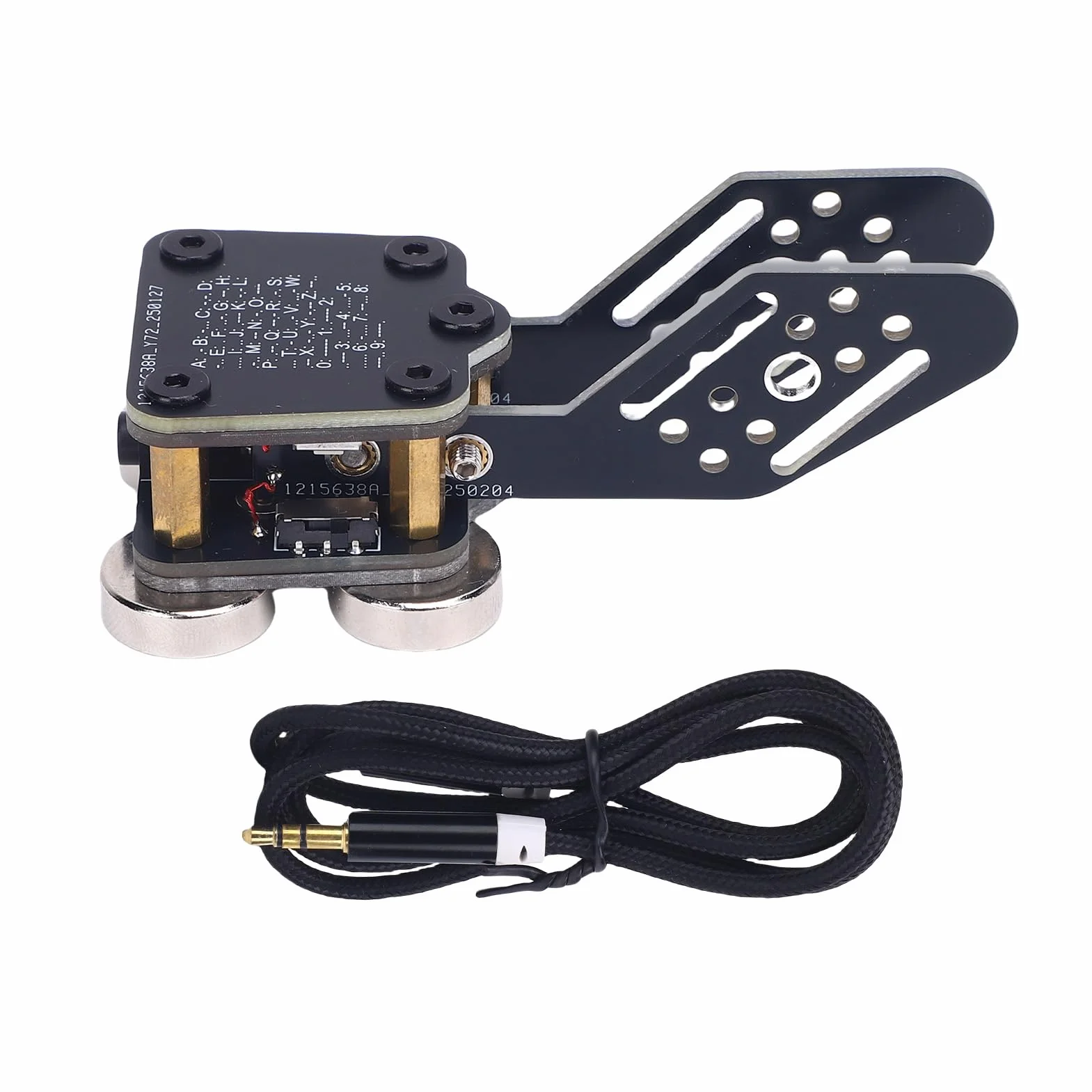 CW Keyer Trainer Automatico PCB 4 Basi a Magnet Base a Doppio Paddle Morse 3,5 Mm Jack Audio Tipo C