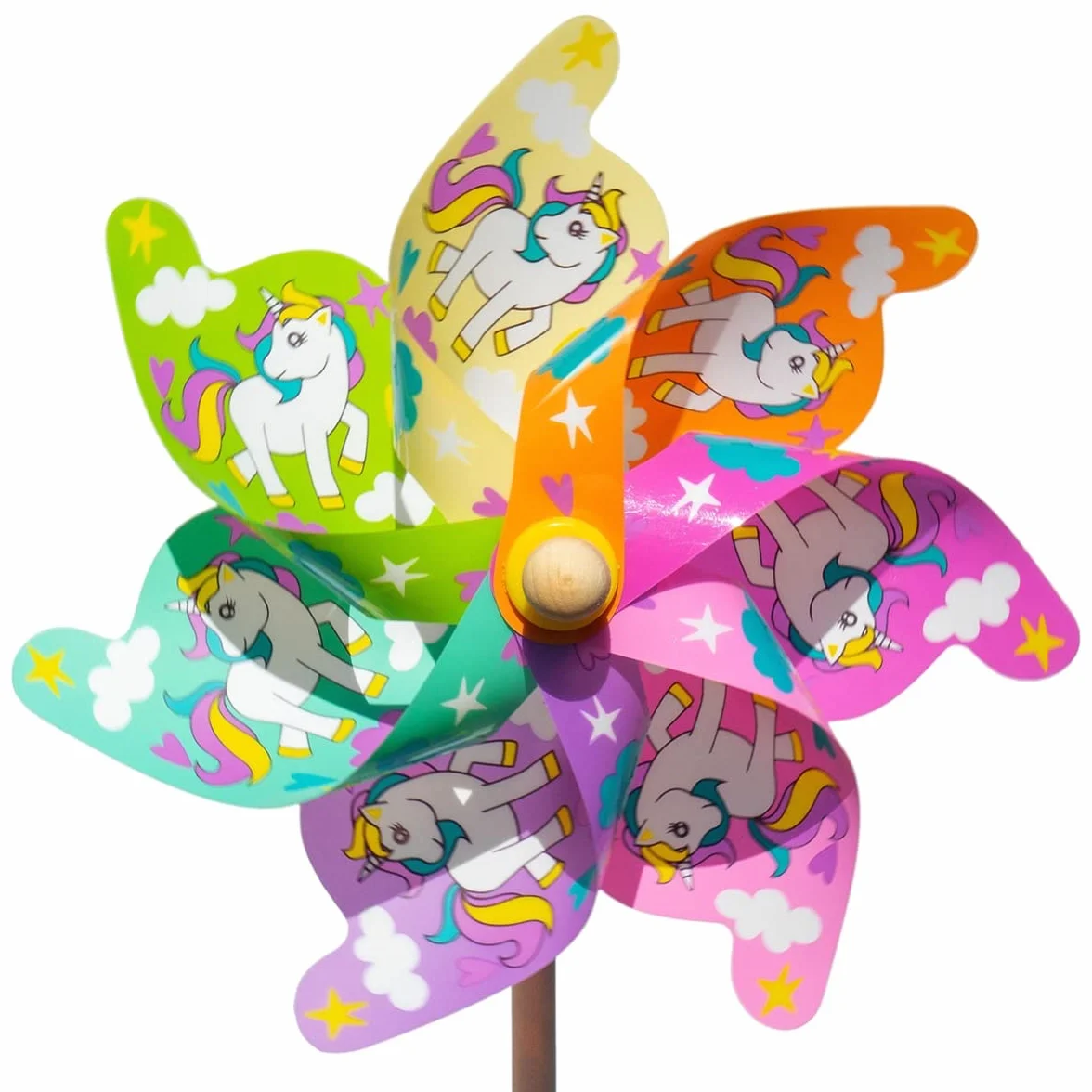 CIM Moulin 31 - Girandola a vento, diametro 31 cm, altezza 75 cm (unicorno 31 cm)