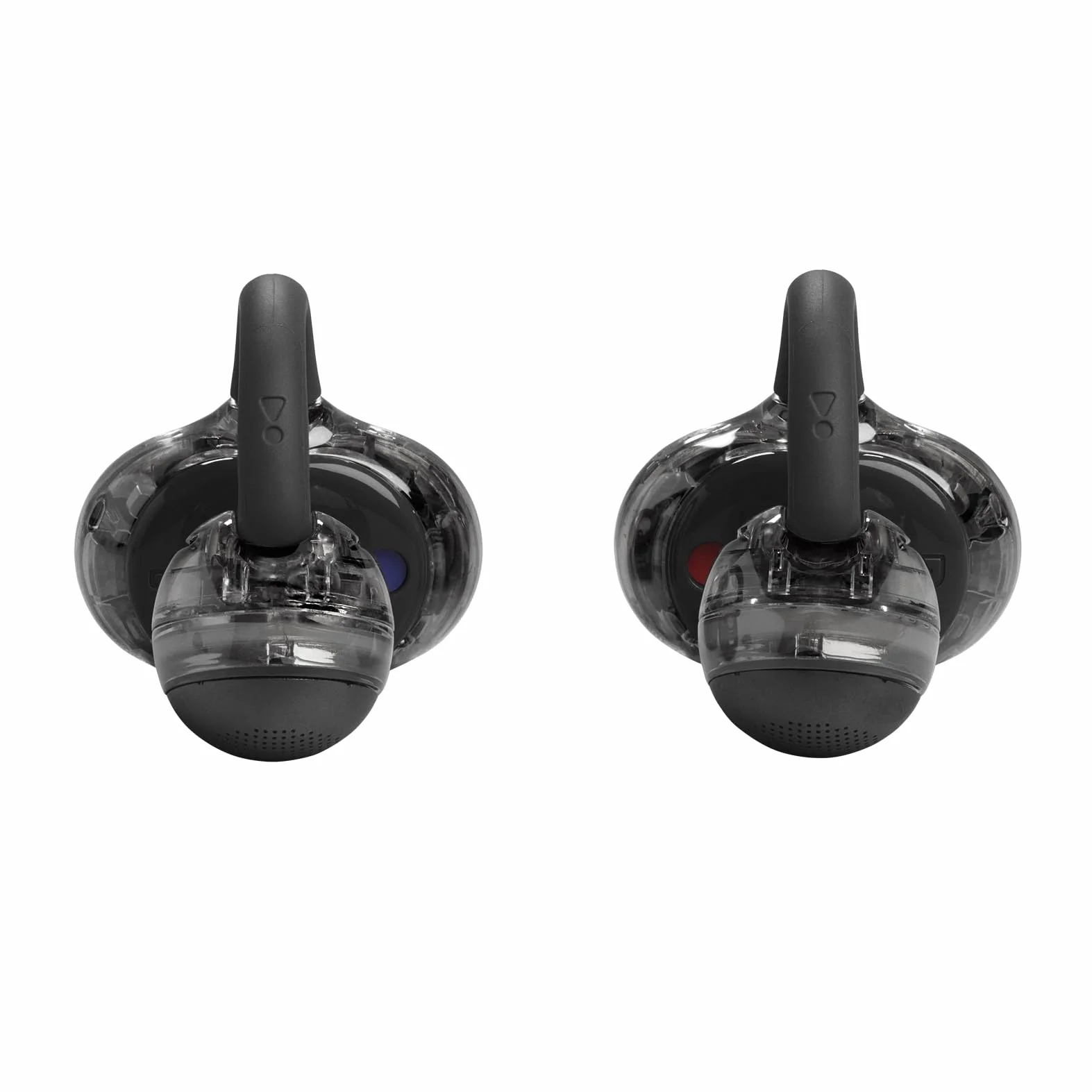 JBL Soundgear Clips Cuffie Open-Ear True Wireless, Autonomia 32h, IP54, Ghost Black