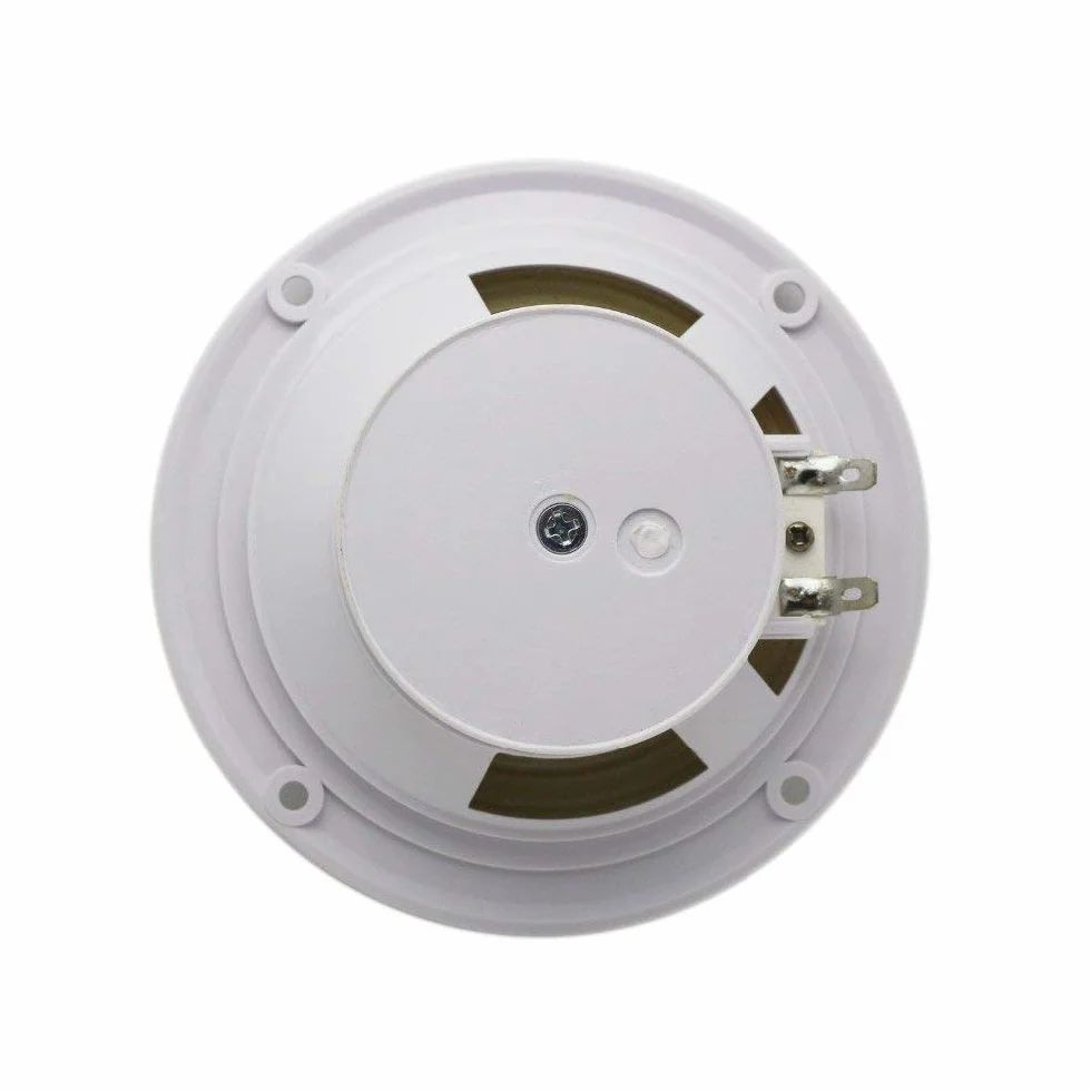 Herdio Altoparlanti a Soffitto 2 Vie 10,2 cm Bianco Griglia Verniciabile Resistente Umidità Bagno Cucina