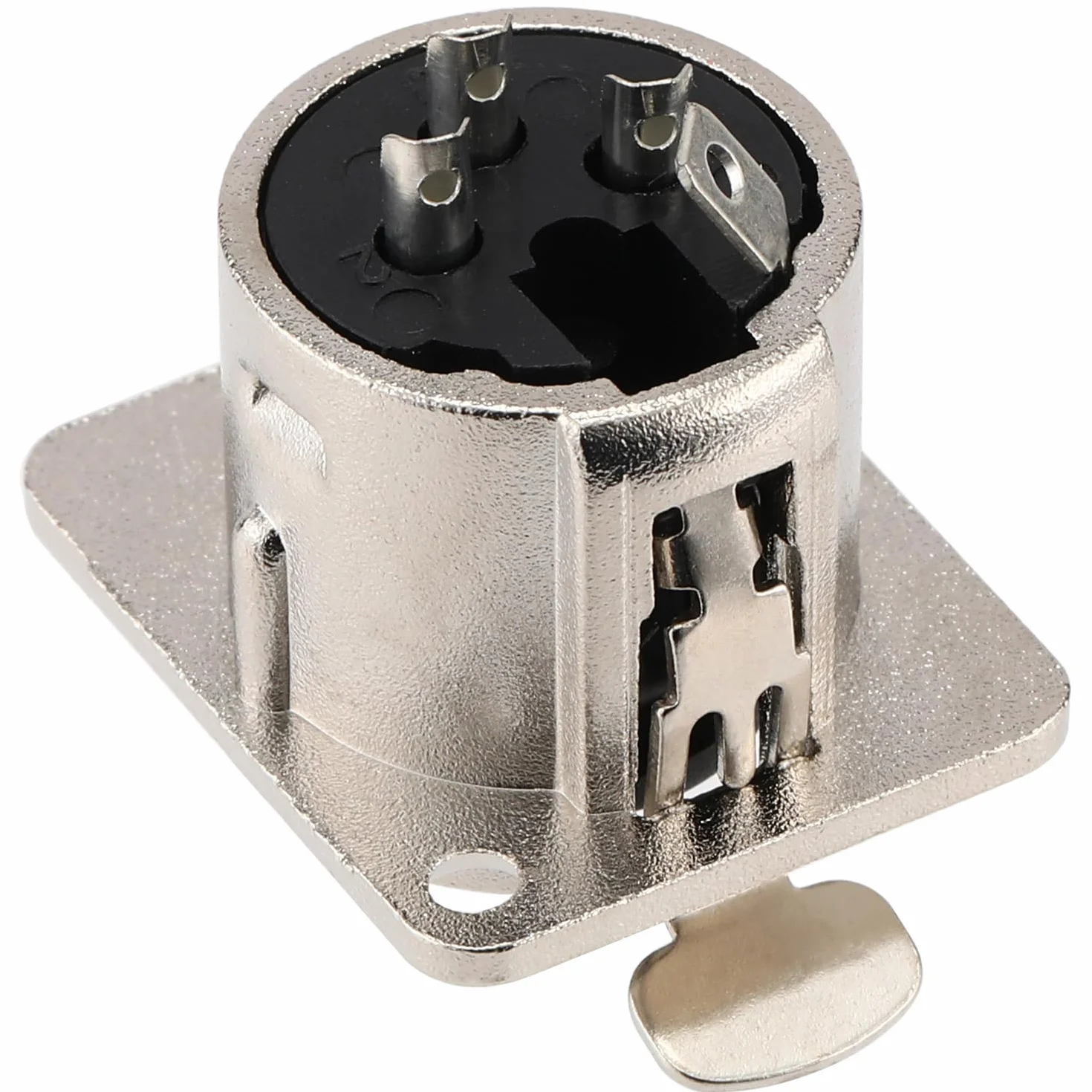 Connettori femmina XLR a 3 pin Greluma per montaggio a pannello, jack femmina, contatti rame placcato nichel, alloggiamento metallo