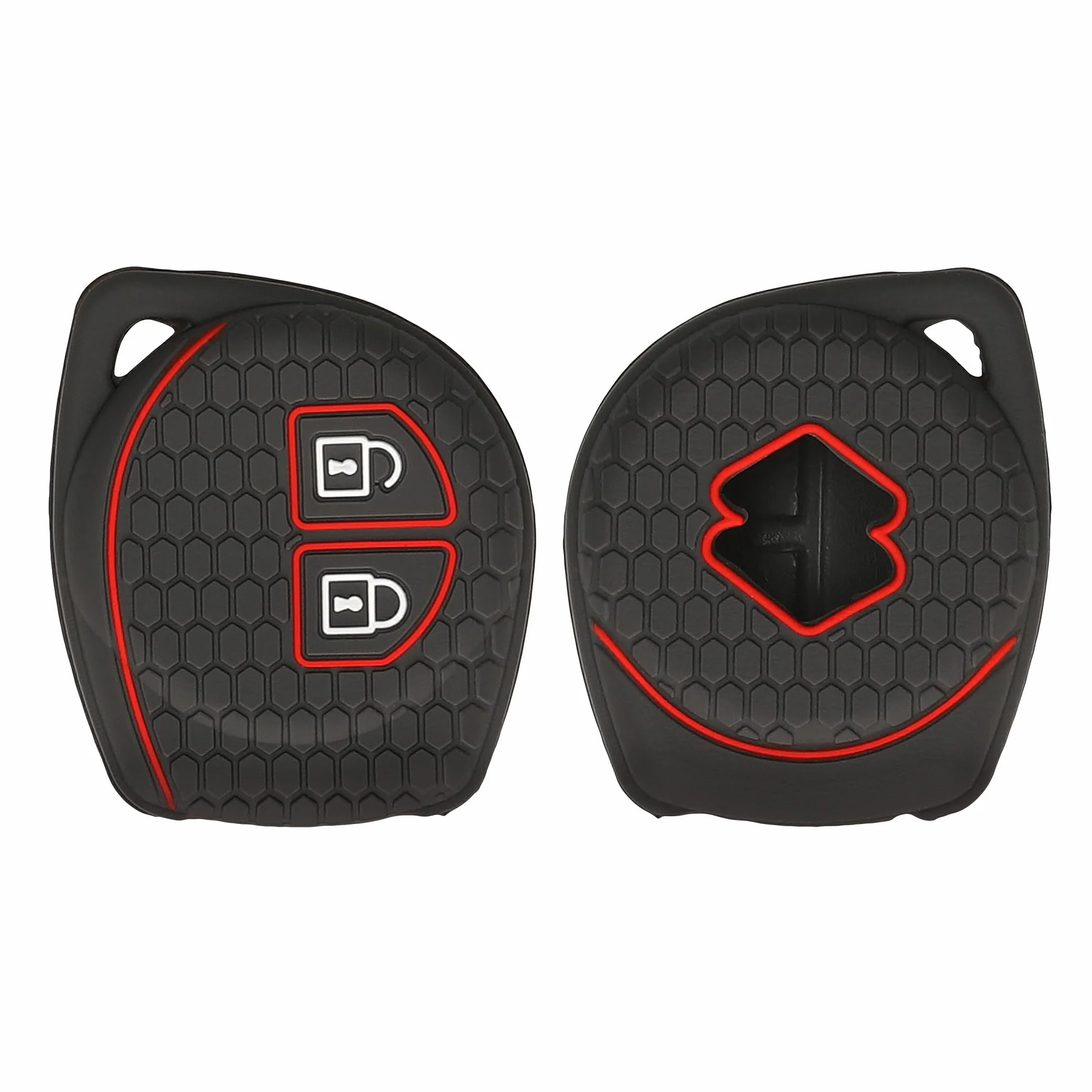 kwmobile Cover Chiavi Auto Compatibile Suzuki 2 Tasti - Custodia Protettiva Gomma Portachiave Silicone