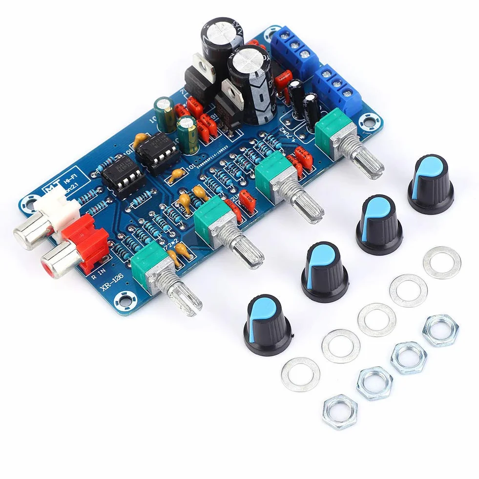 Preamplificatore NE5532 con Scheda Tonale e Volume Regolabile Bassi Medio-alti