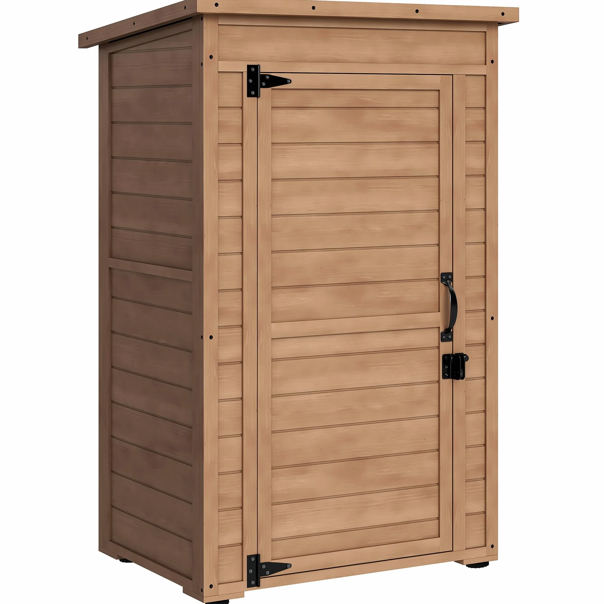 Outsunny Armadio da Esterno in Legno 75x56x117cm Marrone