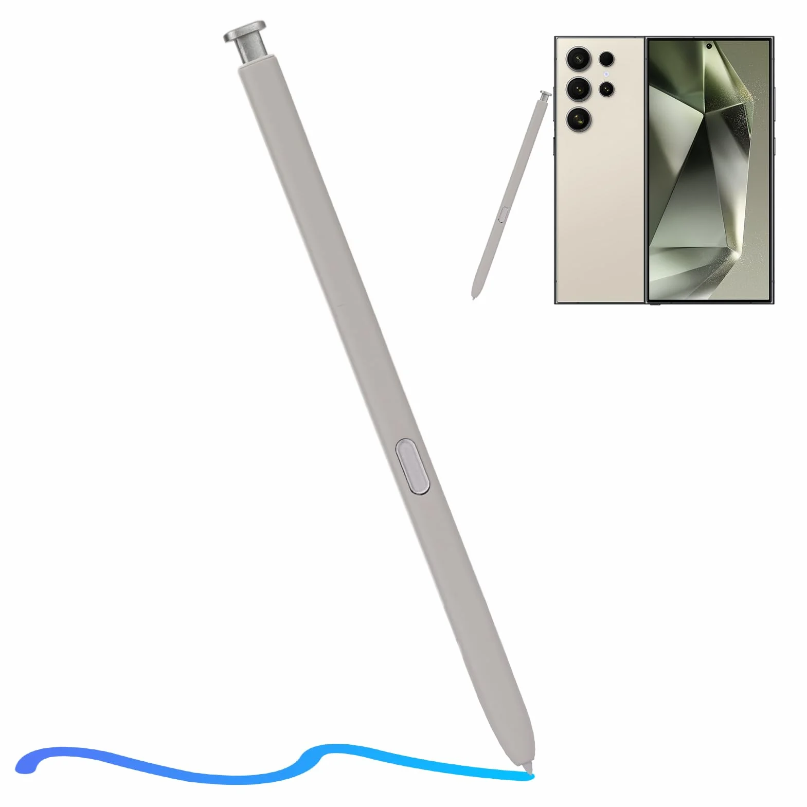 S pen Pennino capacitivo di ricambio per Galaxy S25 Ultra, compatibile con Samsung Galaxy S25 Ultra, Grigio