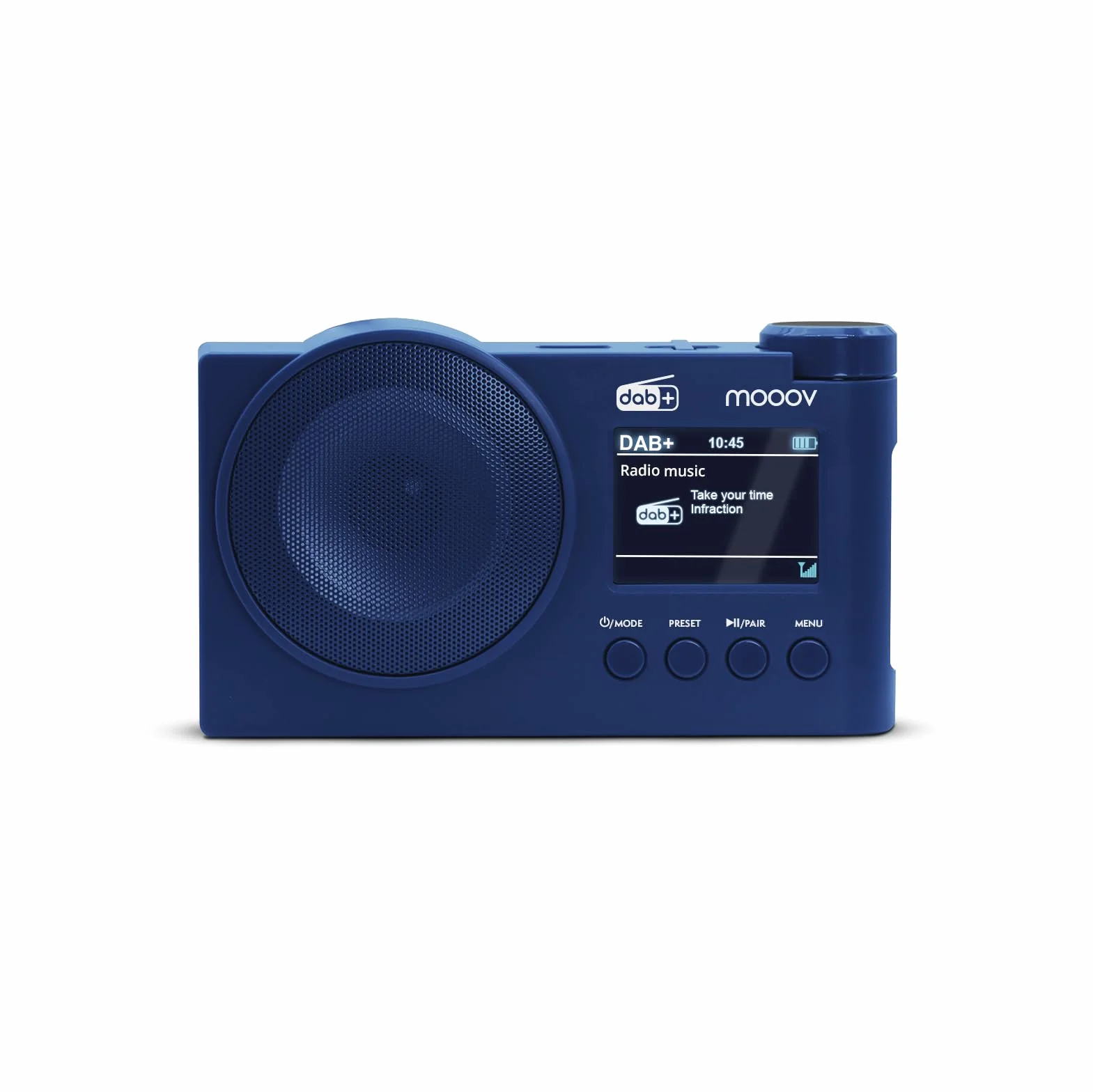 Radio Dab+ e FM con Bluetooth 5.0 Sveglia Doppia Allarme Display Colori USB MP3 Batteria Ricaricabile 15h Blu