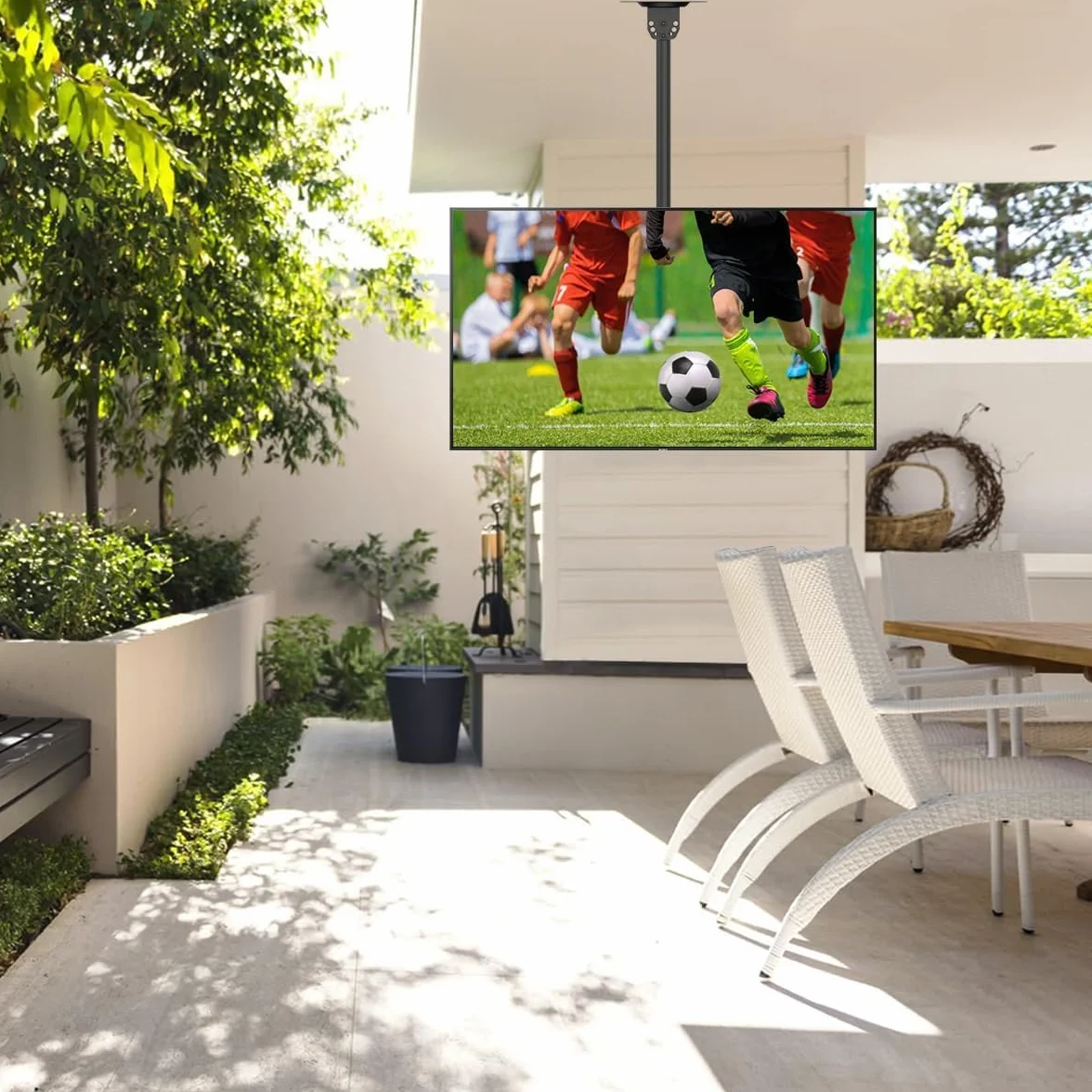 Suptek MC4602 Supporto TV Soffitto Regolabile 26-65 Pollici LCD LED Plasma
