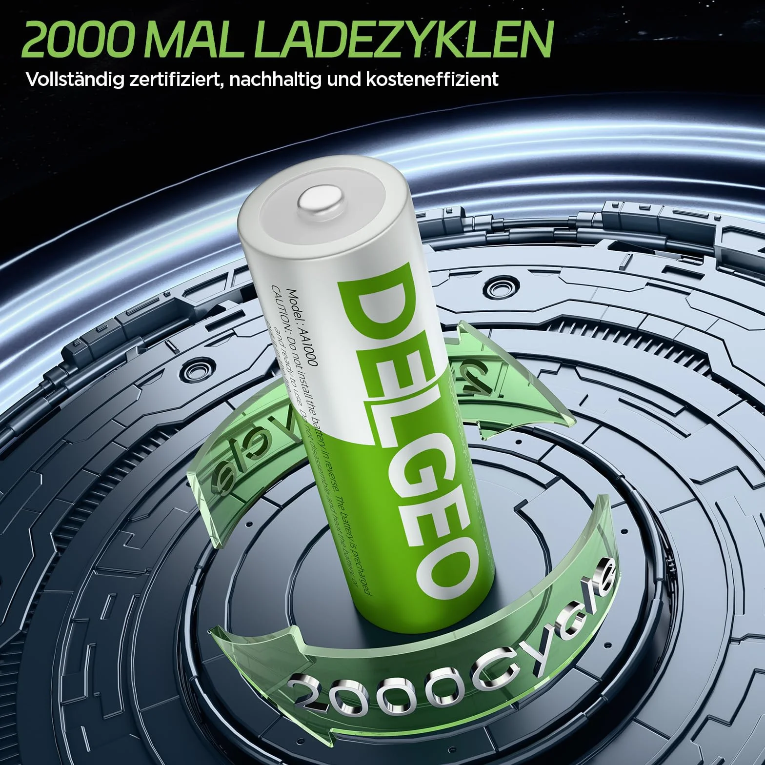 Batterie Ricaricabili AA al Litio 8 Pezzi 3600mWh 1,5V Lunga Durata