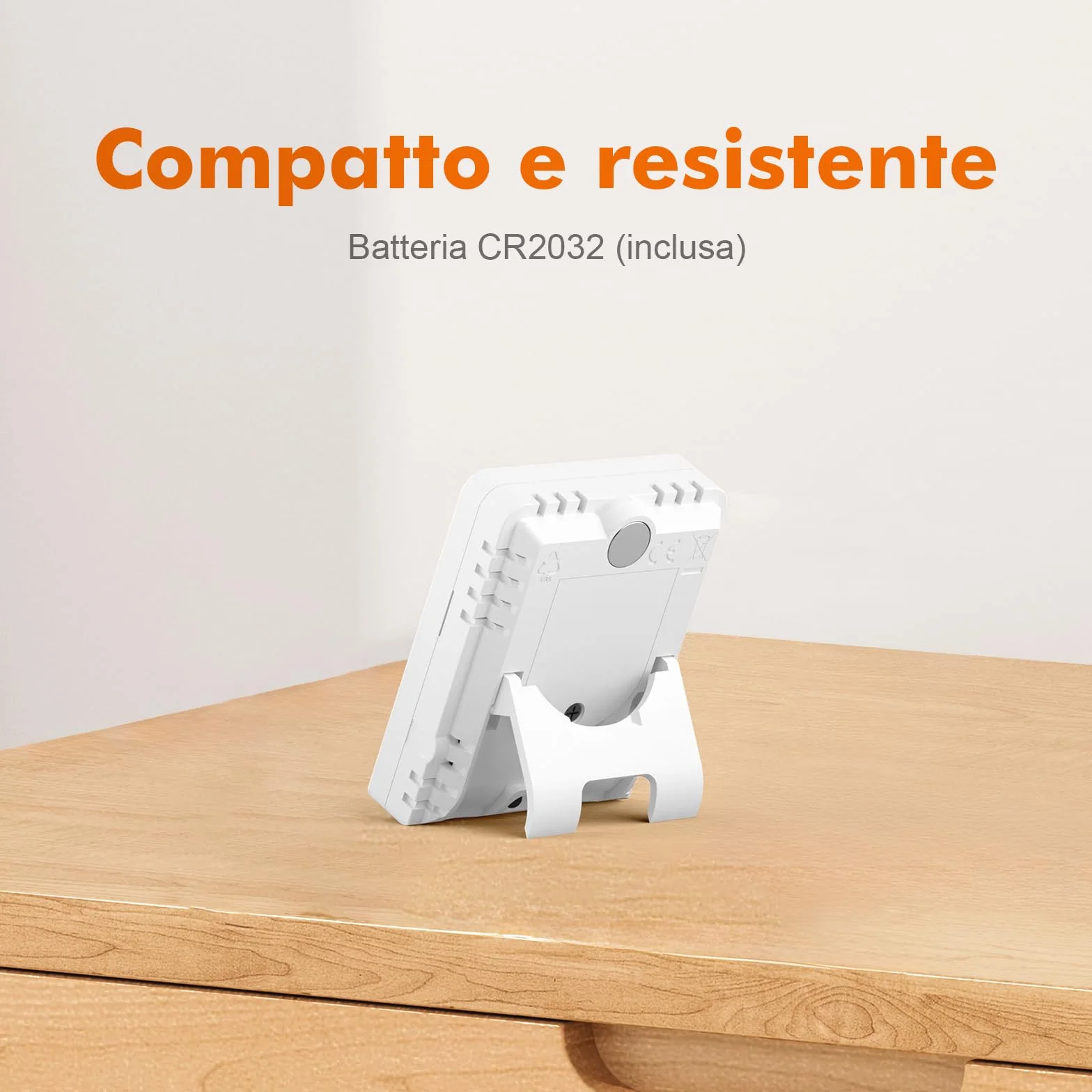 GRIFEMA GA2902 Mini Termometro Digitale Interno Igrometro, Misuratore di Umidità, Bianco