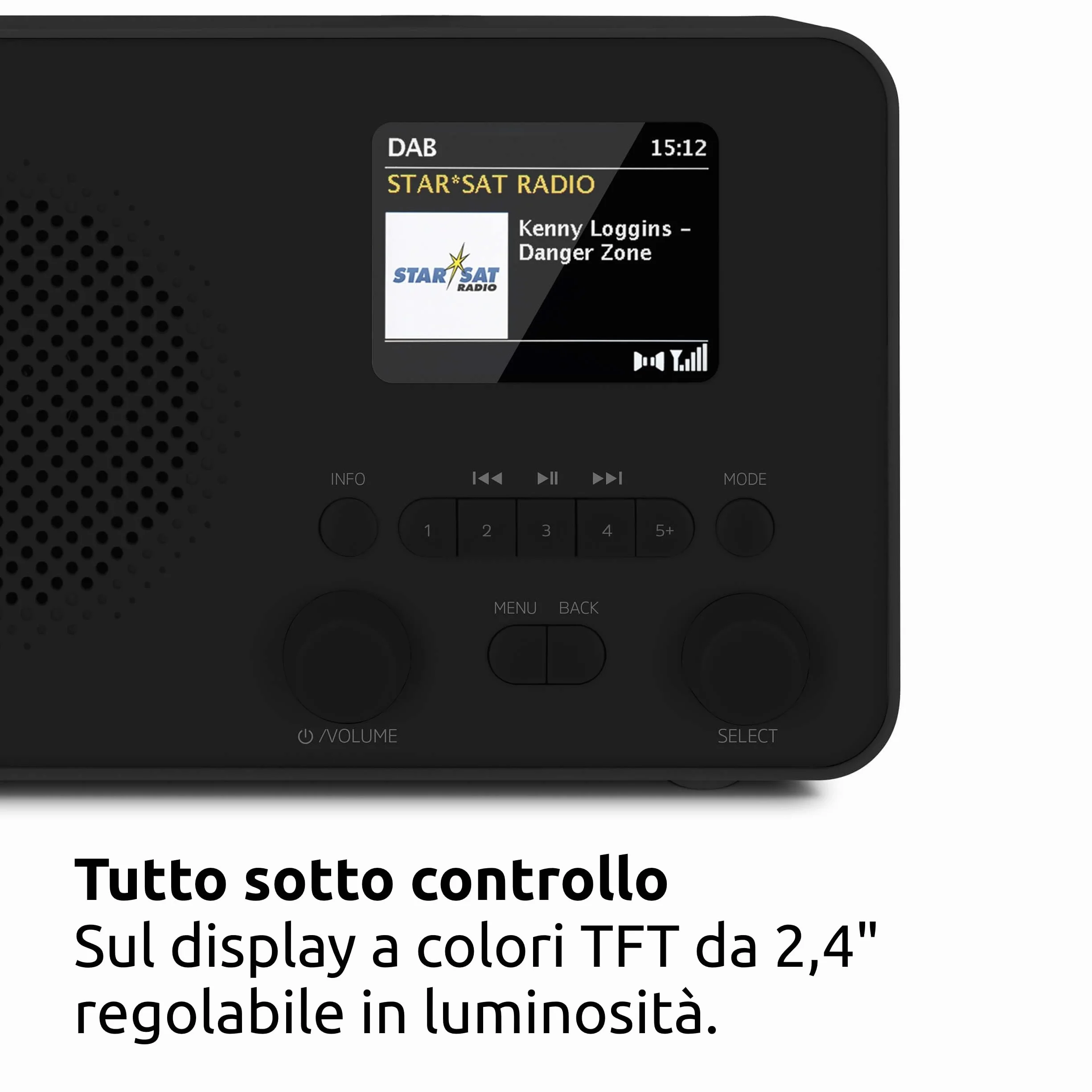 TechniSat TECHNIRADIO 6 IR Radio Internet portatile DAB+ UKW WLAN Bluetooth nero