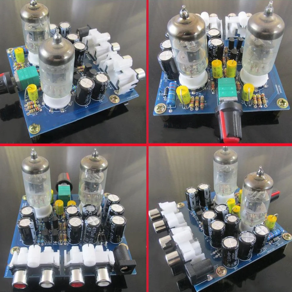 TOPINCN Kit Amplificatore valvole 6J1 Vuoto valvola Elettronica Tubo preamplificatore Amplificatore Bordo Cuffie amp AC12V 0.8A