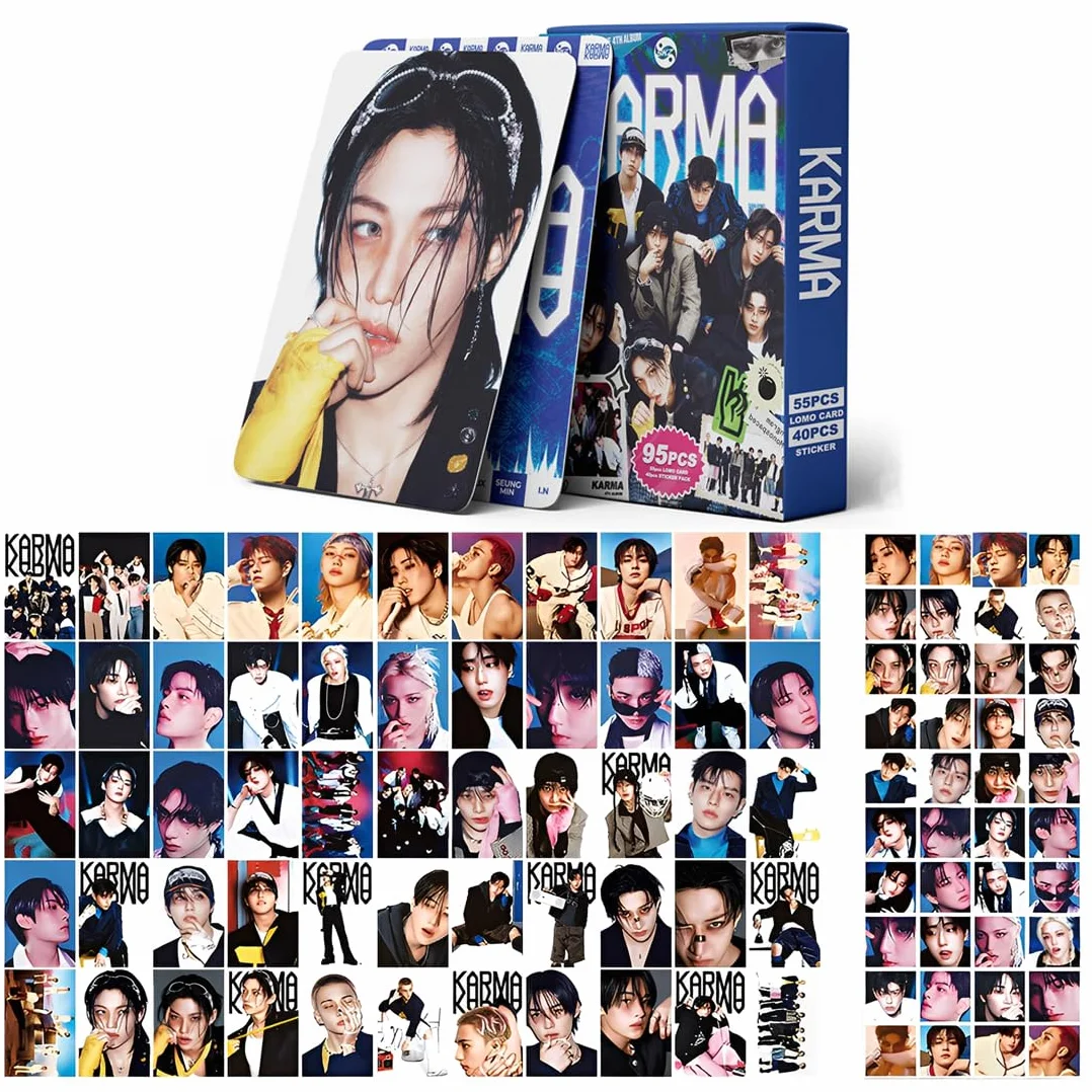 SK KARMA 95 Pezzi Foto Carte Adesivi Album Fan Regalo