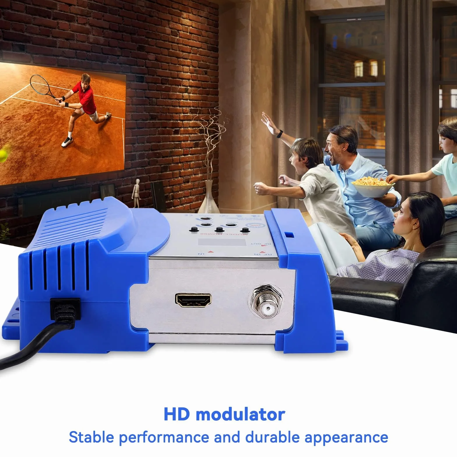 Agatige Modulatore HD HDM68 Digitale HDMI RF Frequenza VHF/UHF 100-240 V