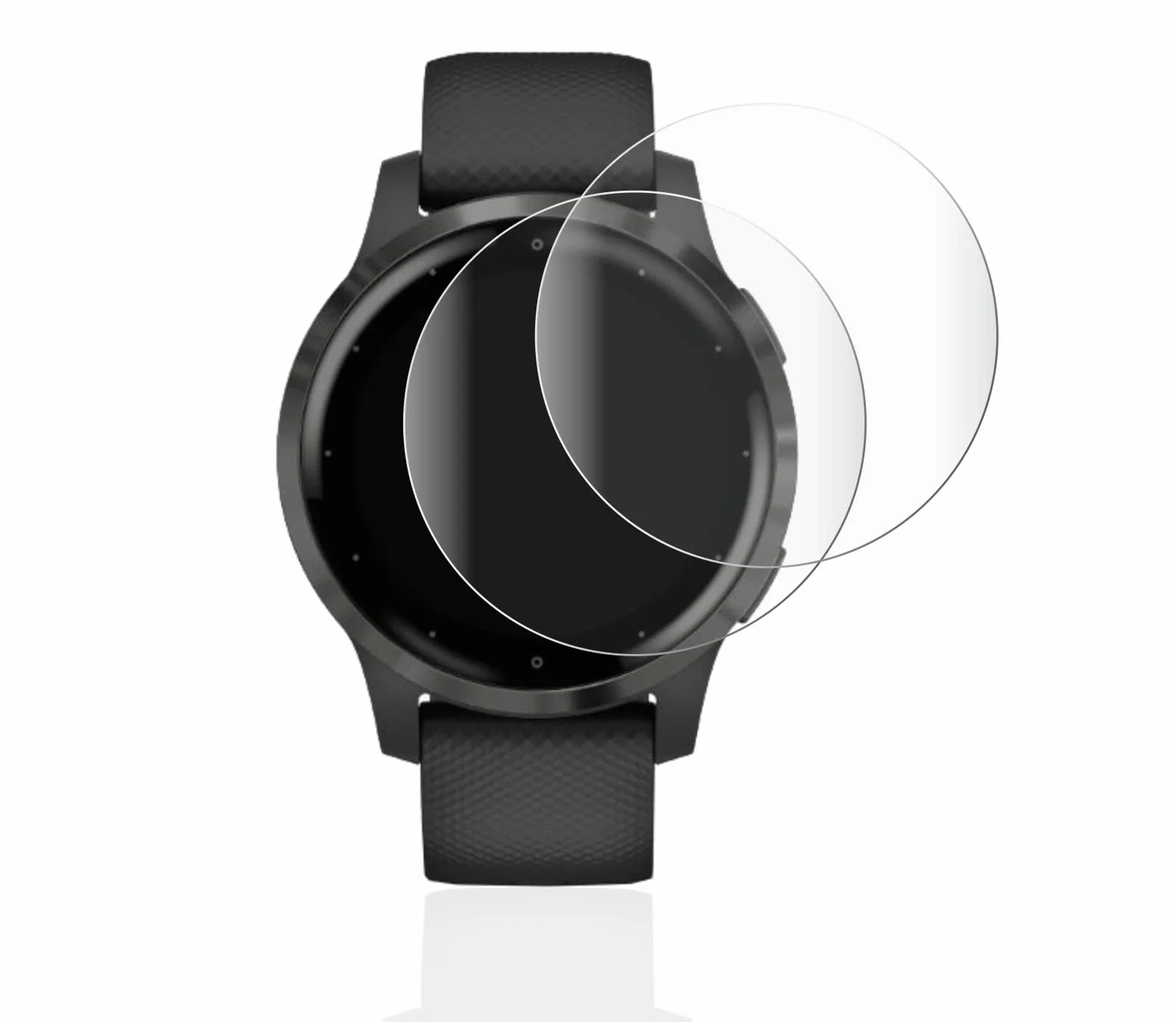 brotect Pellicola Copertura Completa per Garmin vivoactive 4s (40 mm) 2 Pezzi - Full-Cover 3D Curvo