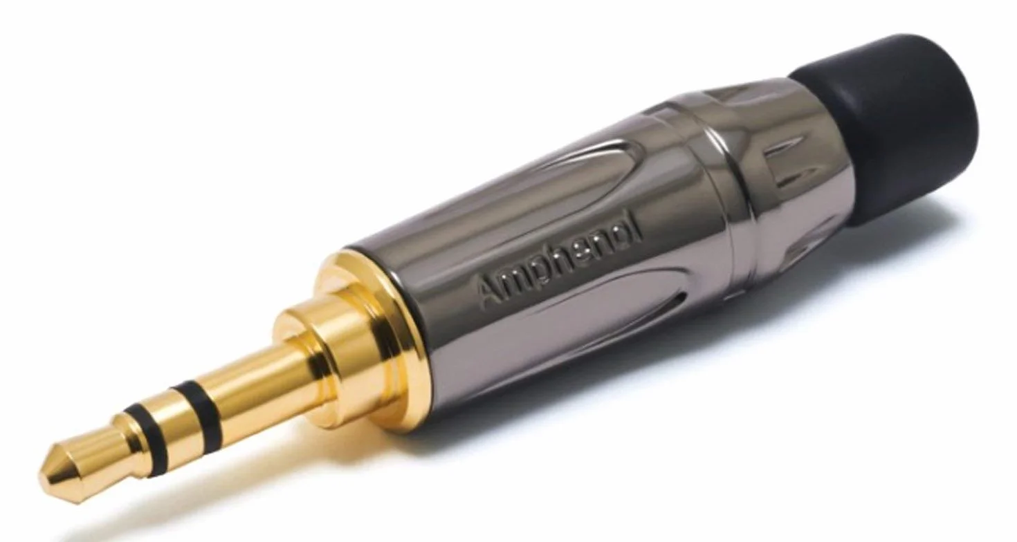 Amphenol KS3PC-AU Mini Jack 3,5 mm Stereo Nero Oro