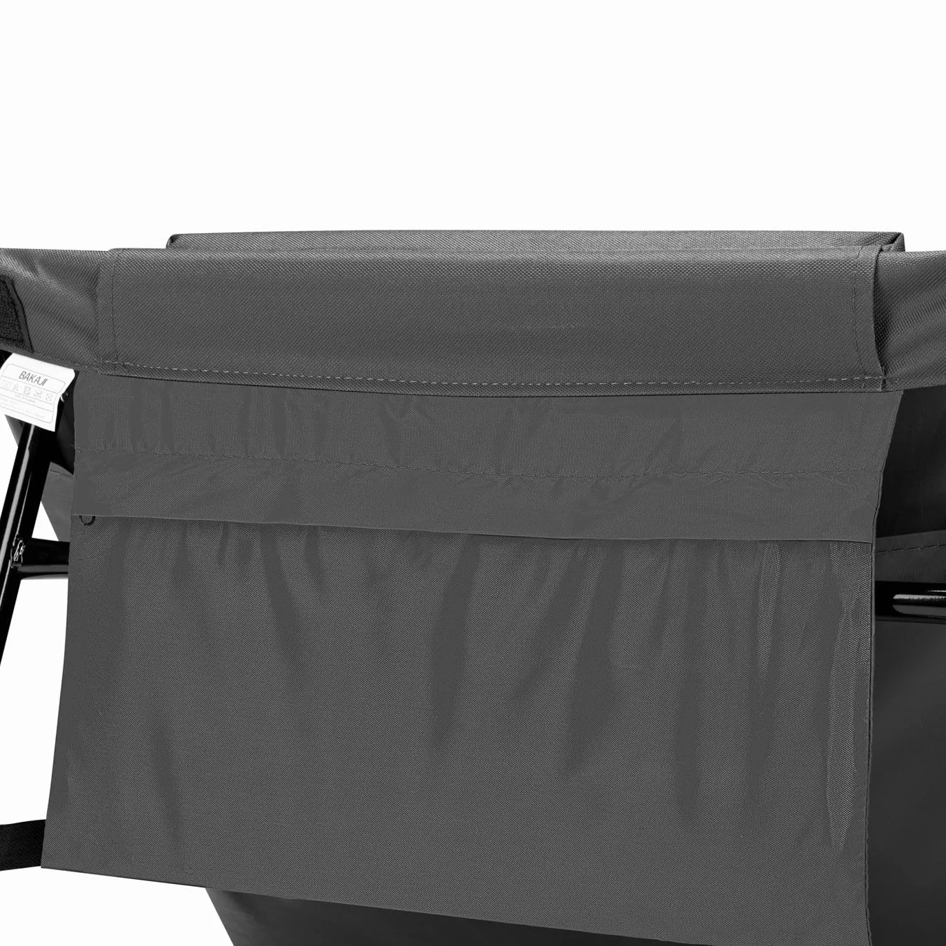 BAKAJI Set 2 Lettini da Spiaggia, Stuoia Materassino Telo Mare Pieghevole Impermeabile e Regolabile fino a 5 Posizioni, Chiusura con Borsa di Trasporto, Supporto Seduta Schienale Imbottito (Grigio)