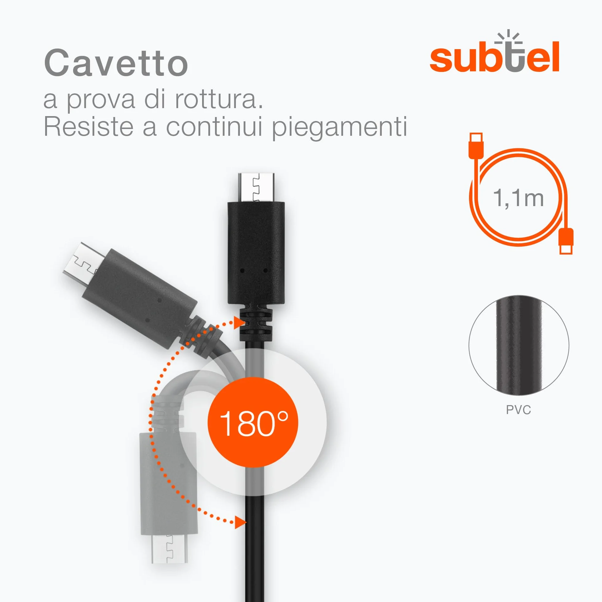 Caricatore Micro USB 1A 1000mA per Navigatore GPS