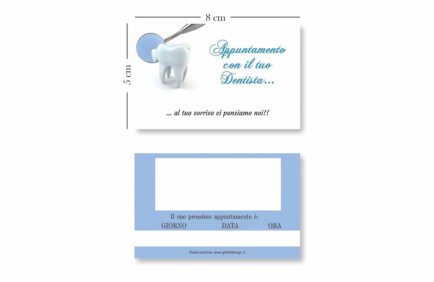 Biglietti per Appuntamenti Dentista 50-500 pezzi Promemoria Studio Odontoiatrico Tessere Tabella Appuntamenti 250