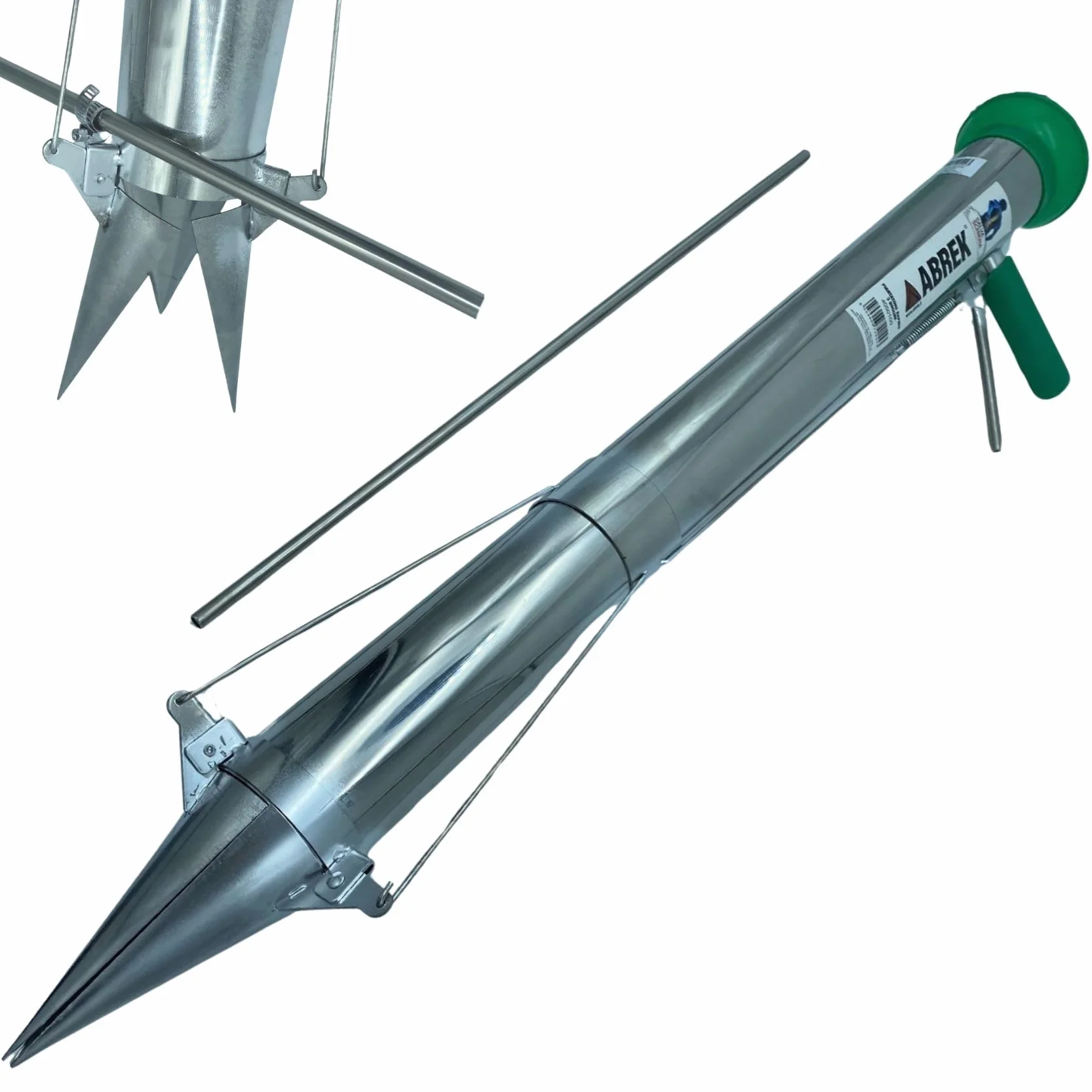 ABREK PIANTATORE Veloce 3 BOCCHE con DISTANZIATORE TRAPIANTATORE PIANTINE BULBI Semi Piante Giardino ORTO