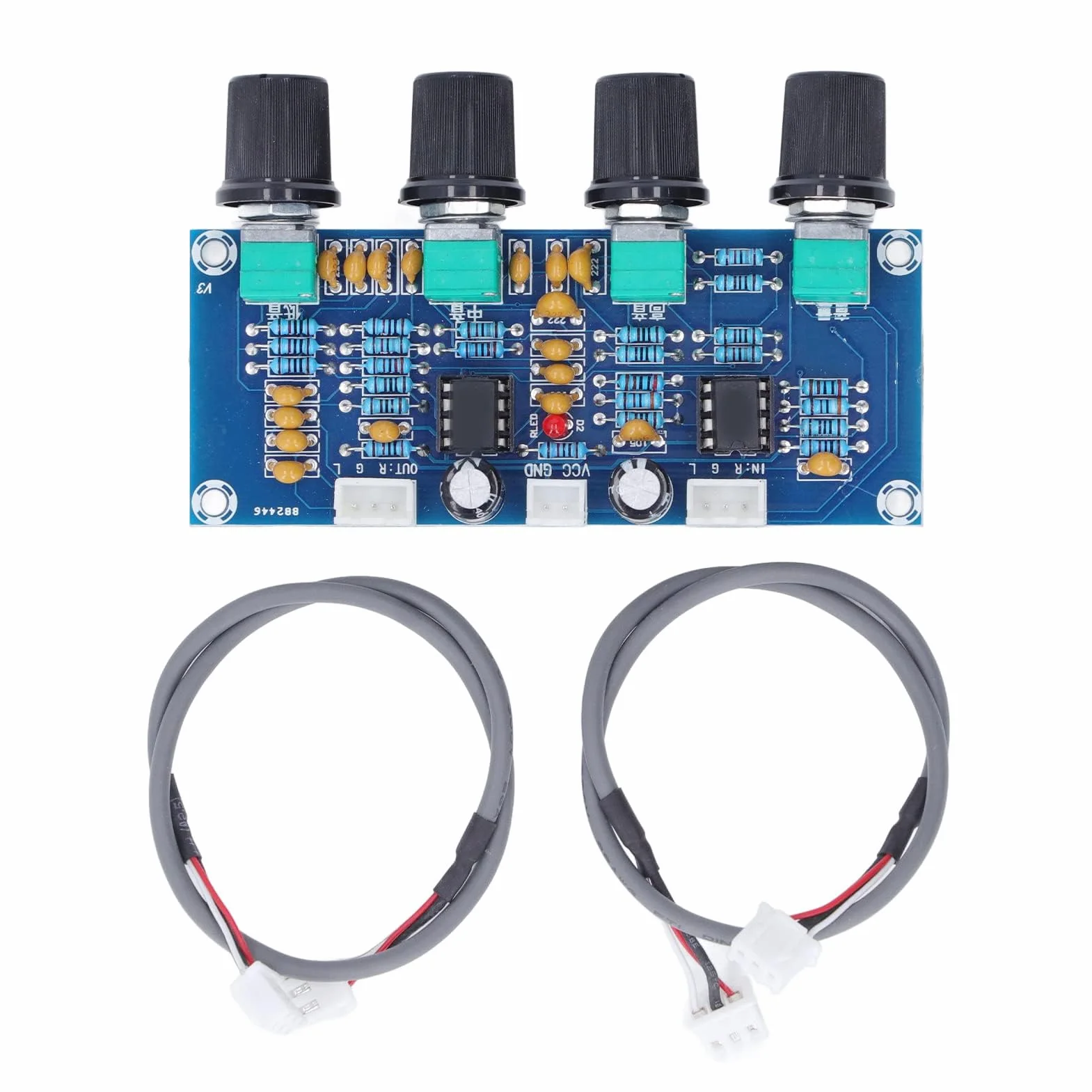 Modulo Preamplificatore DC 12V-24V a Doppio Canale Scheda Tono Amplificatore Digitale Audio