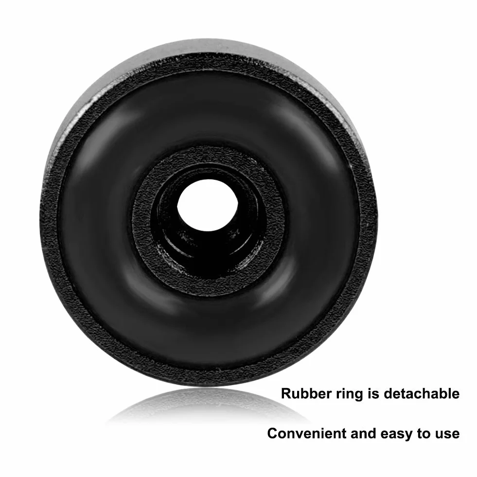 Piedini di Isolamento Giradischi in Lega di Alluminio 4 Pezzi 20x8 mm Nero