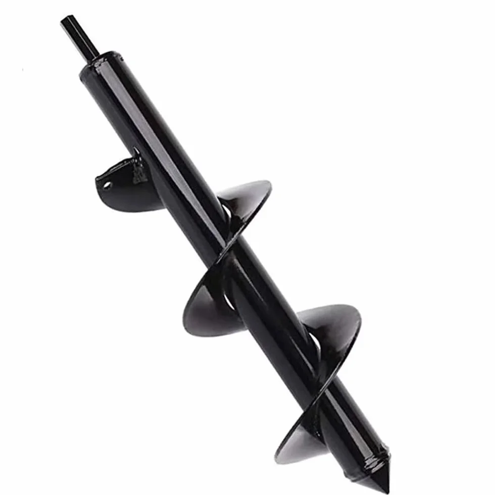 Trapano a spirale da giardino, trivella a spirale, per avvitatore a batteria, trivellazione, trivellazione per trapano, piantatrice di bulbi, strumento di scavo per piantare e forare, 9 x 40 cm
