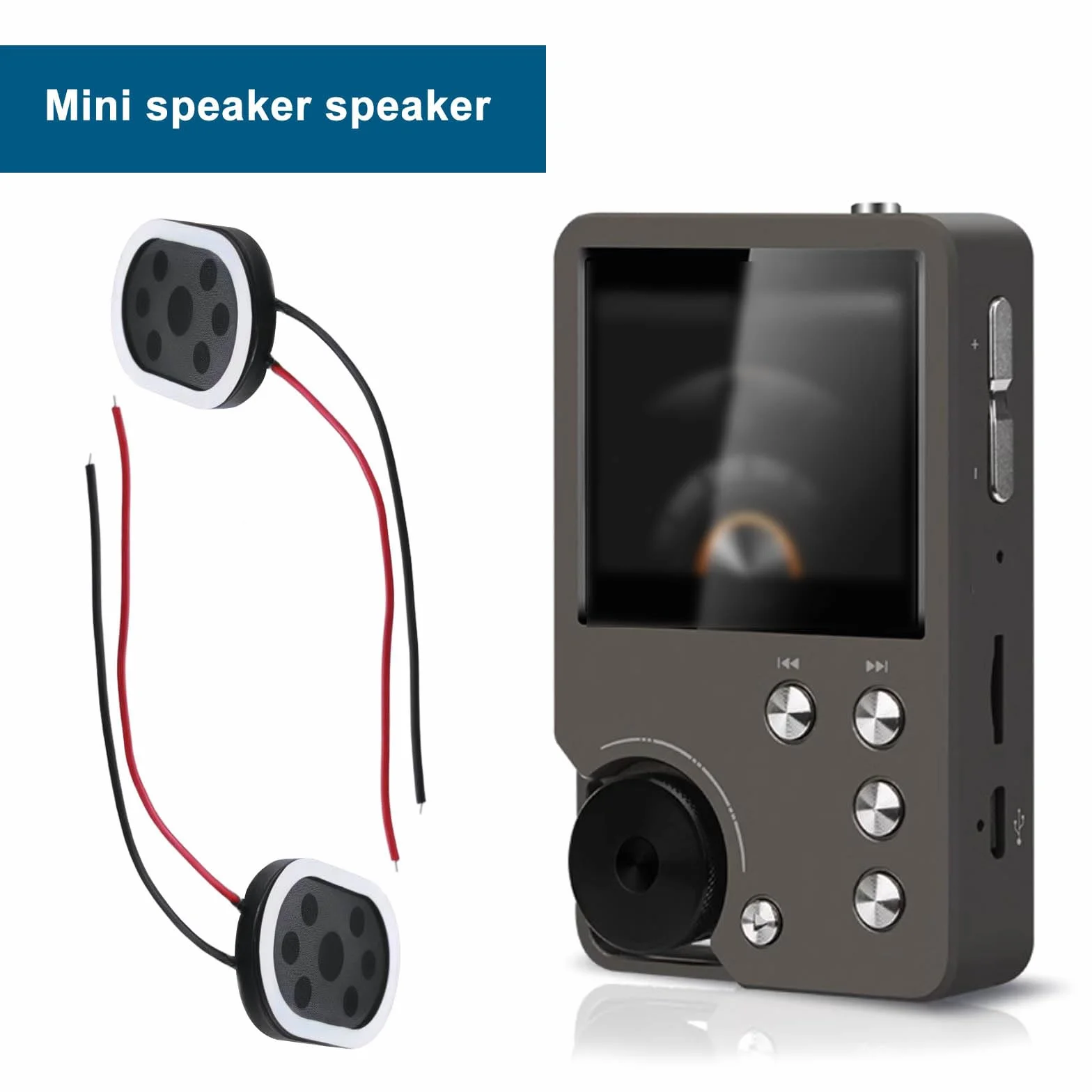 Mini Altoparlanti 8 Ohm 1W 20x30mm Magnetici Compatibile con Raspberry MP3 Radio Speaker 10pcs